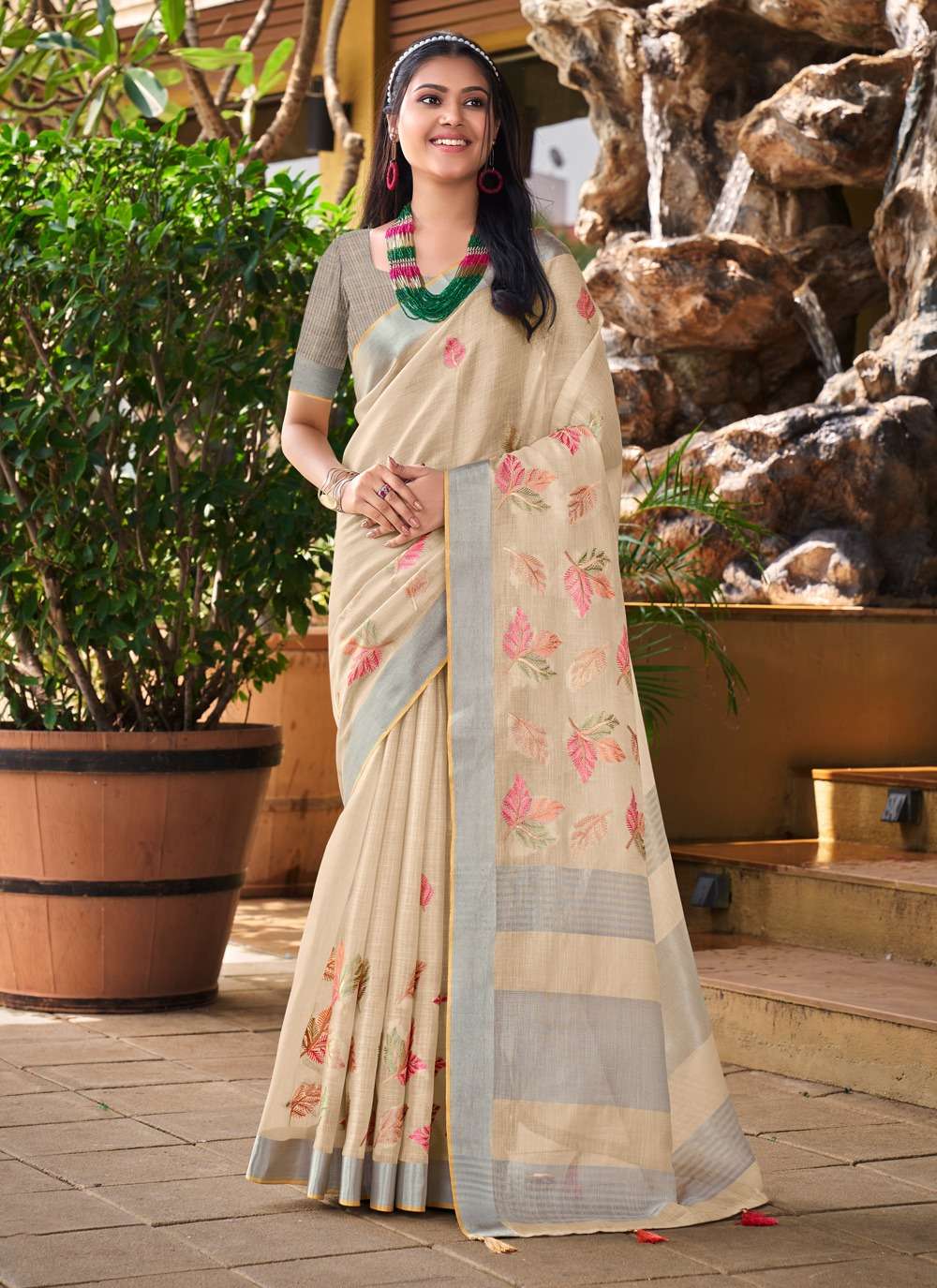 BUNAWAT SITARE Linen Saree Wholesale catalog