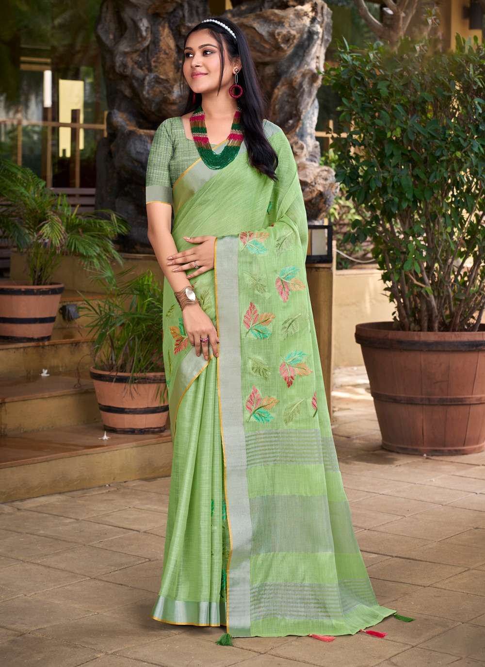 BUNAWAT SITARE Linen Saree Wholesale catalog