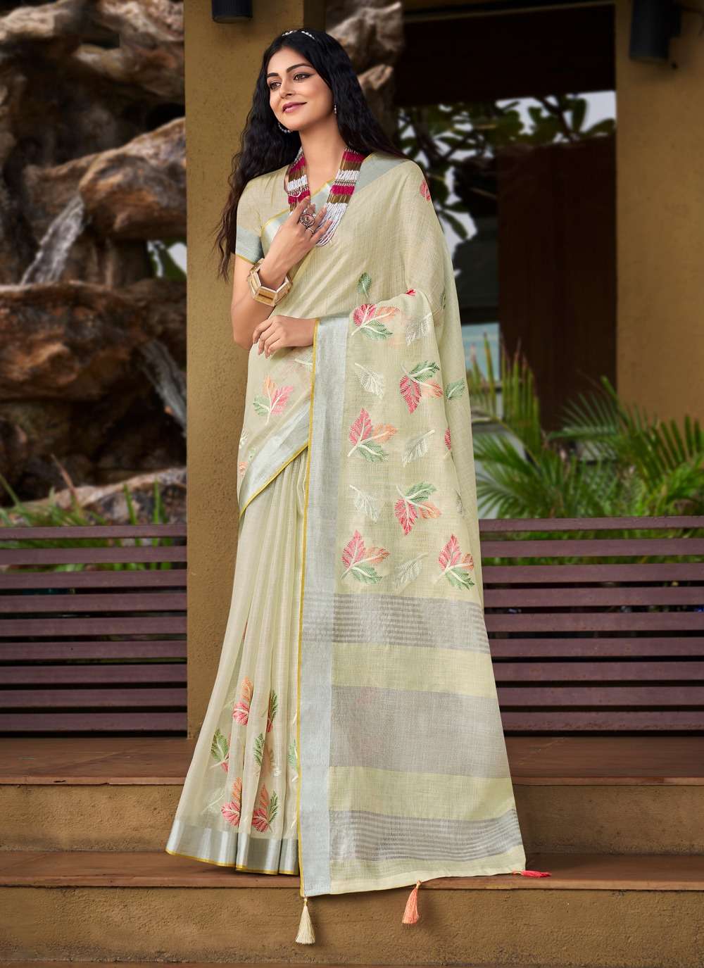 BUNAWAT SITARE Linen Saree Wholesale catalog