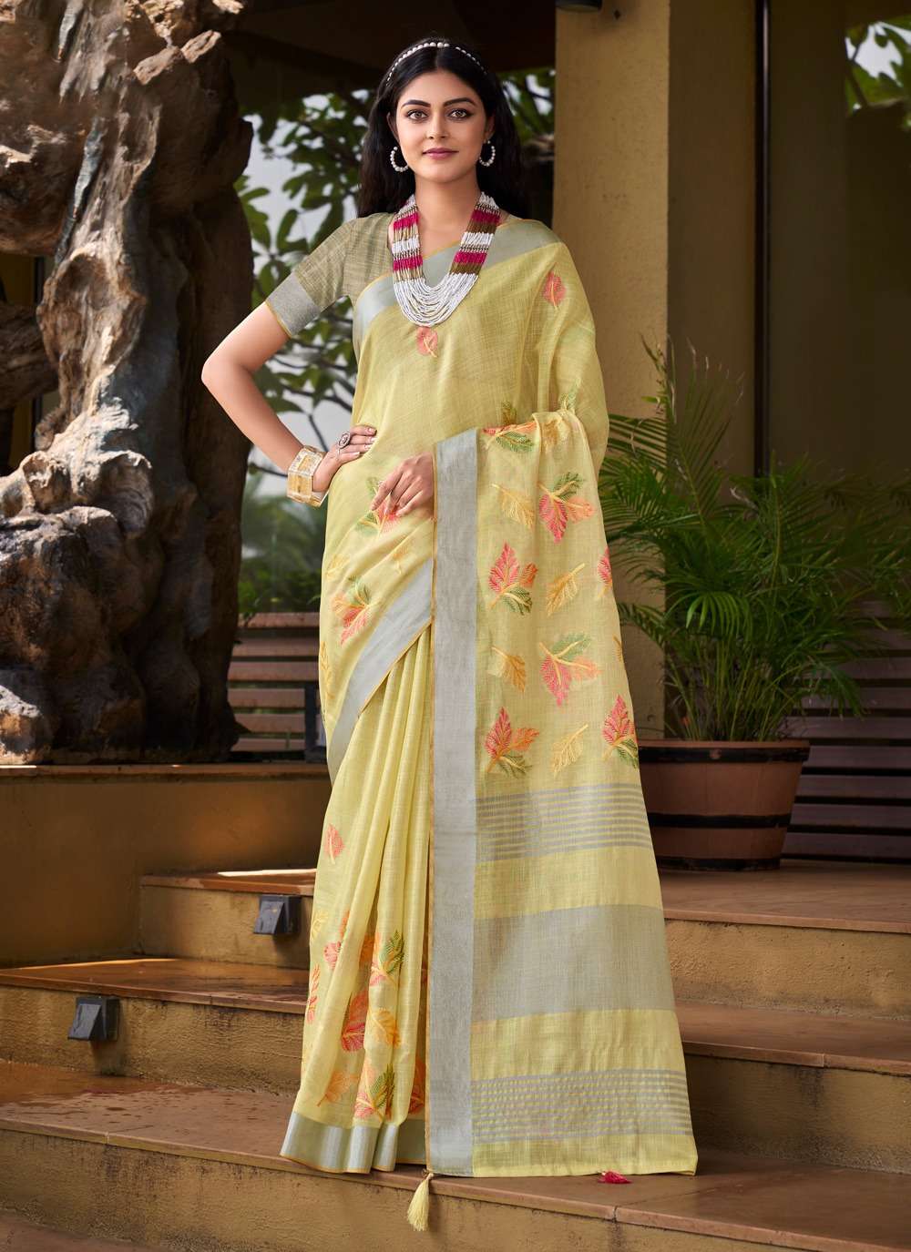 BUNAWAT SITARE Linen Saree Wholesale catalog