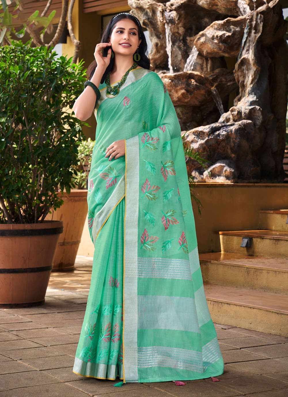 BUNAWAT SITARE Linen Saree Wholesale catalog