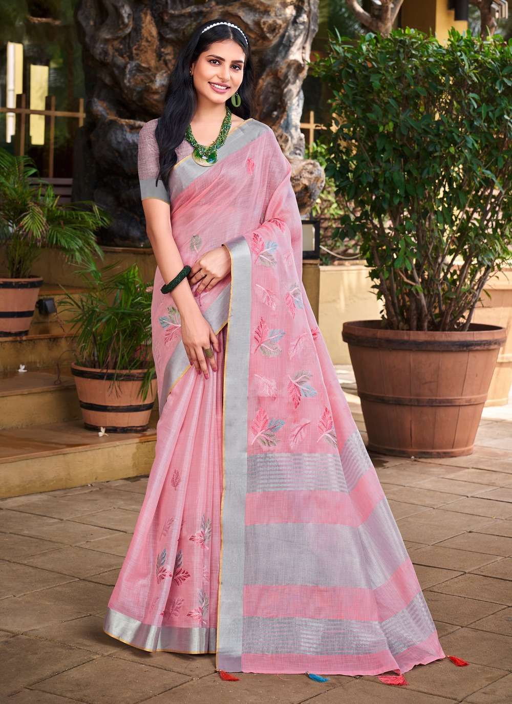 BUNAWAT SITARE Linen Saree Wholesale catalog