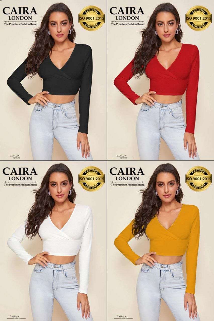CAIRA LONDON CAIRA 10 Designer front Crop Tops Wholesale catalog
