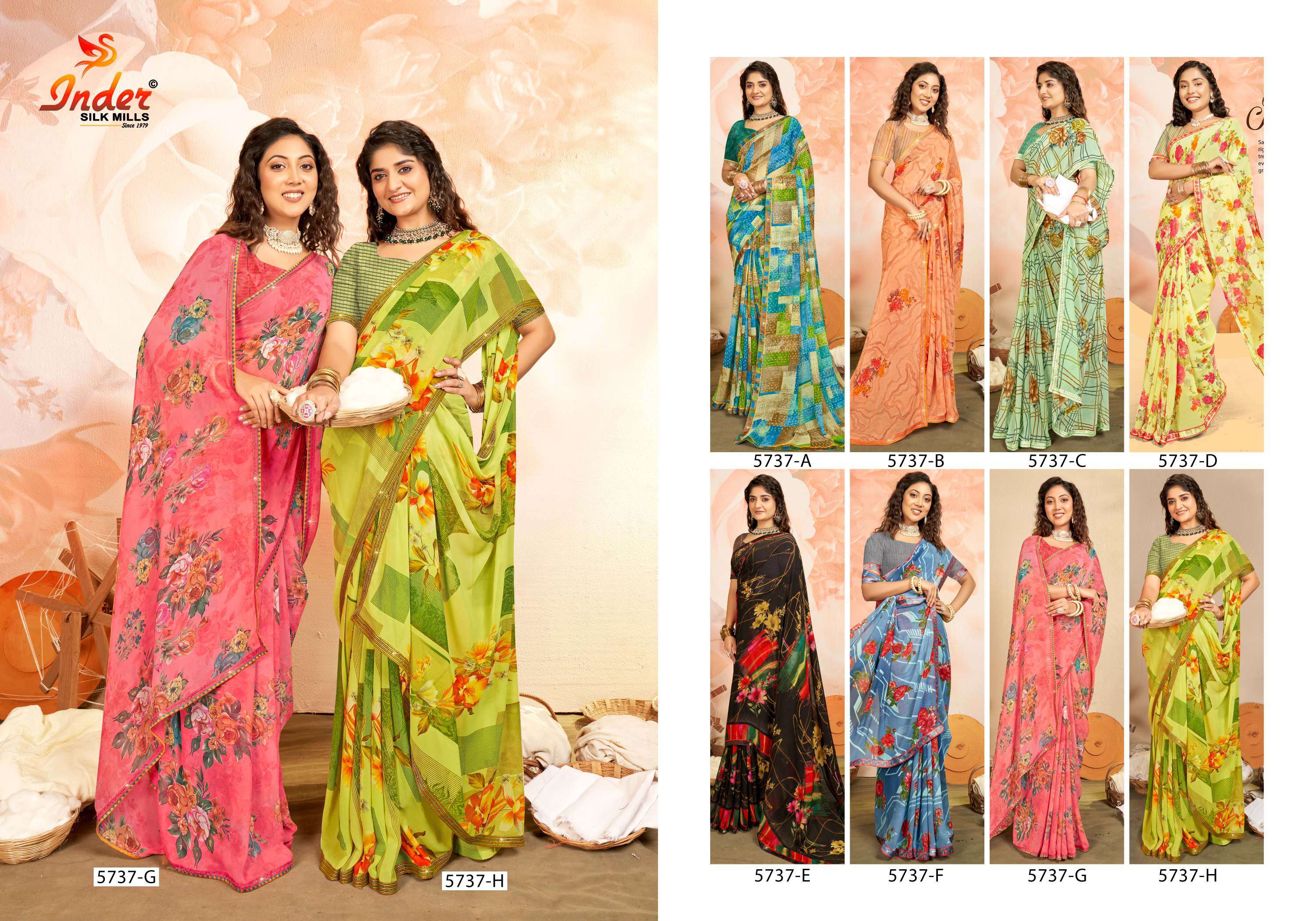 CLASS ROOM INDER SILK MILLS Saree Wholesale catalog