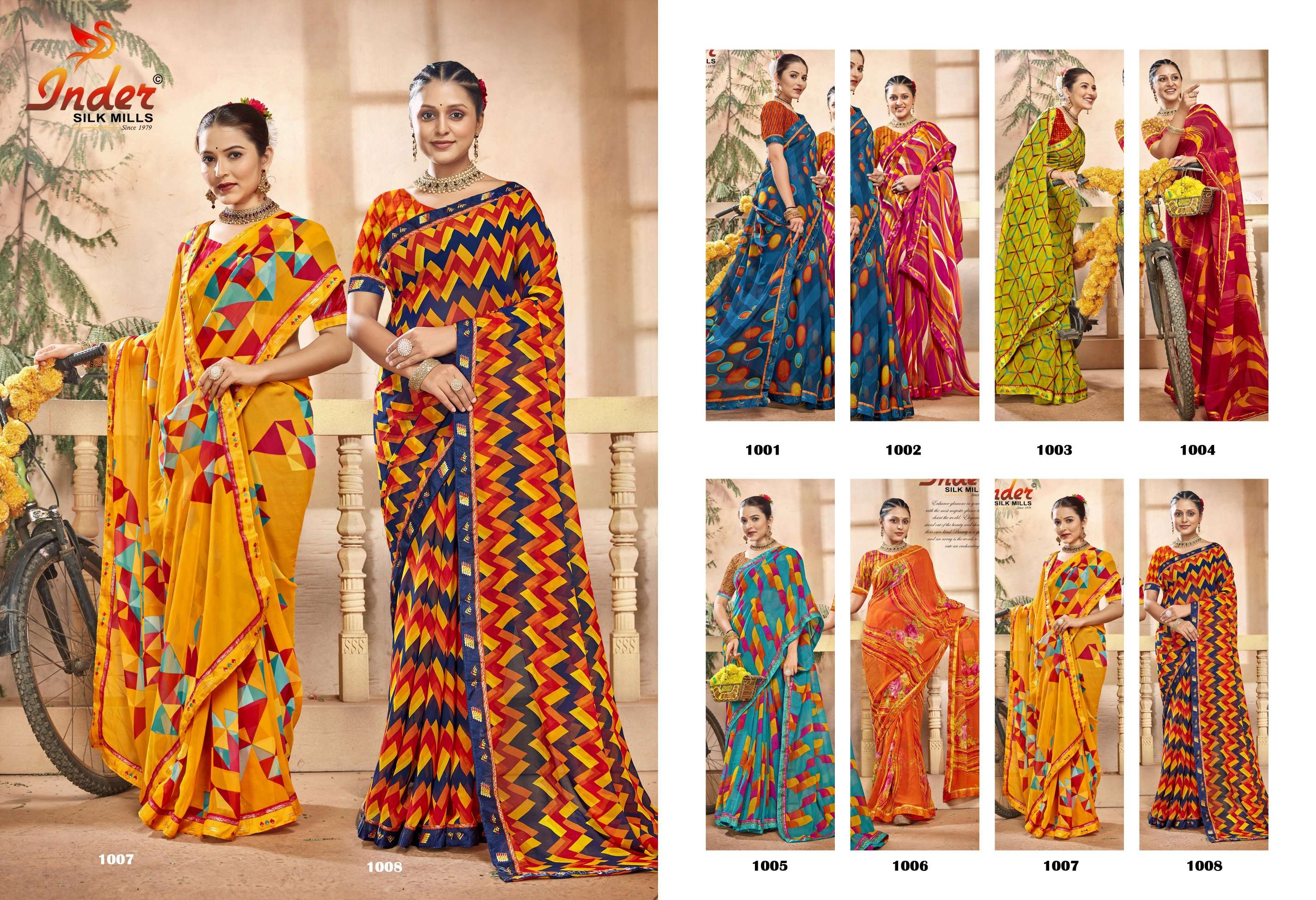 CREATION INDER SILK MILLS Saree Wholesale catalog