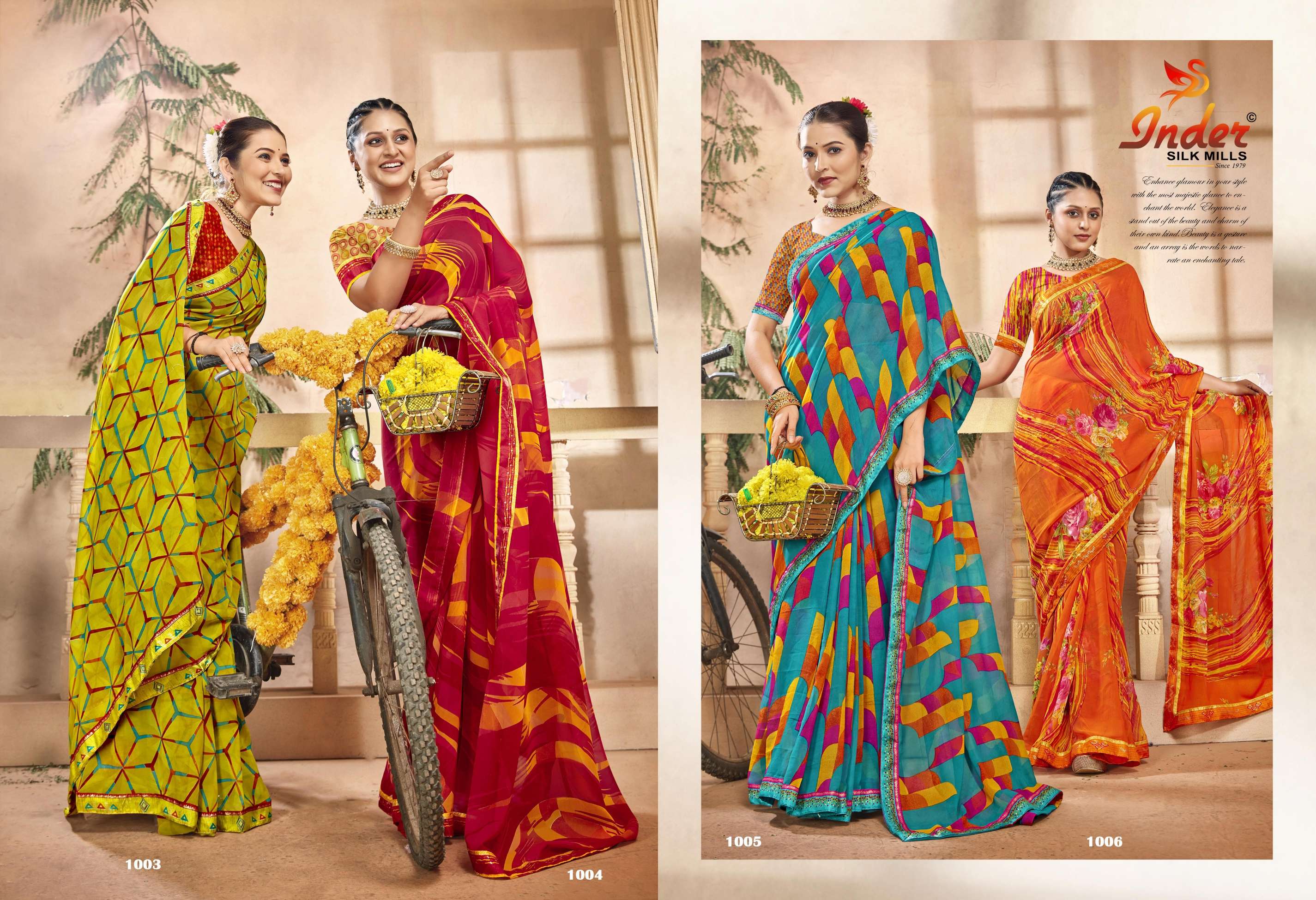 CREATION INDER SILK MILLS Saree Wholesale catalog