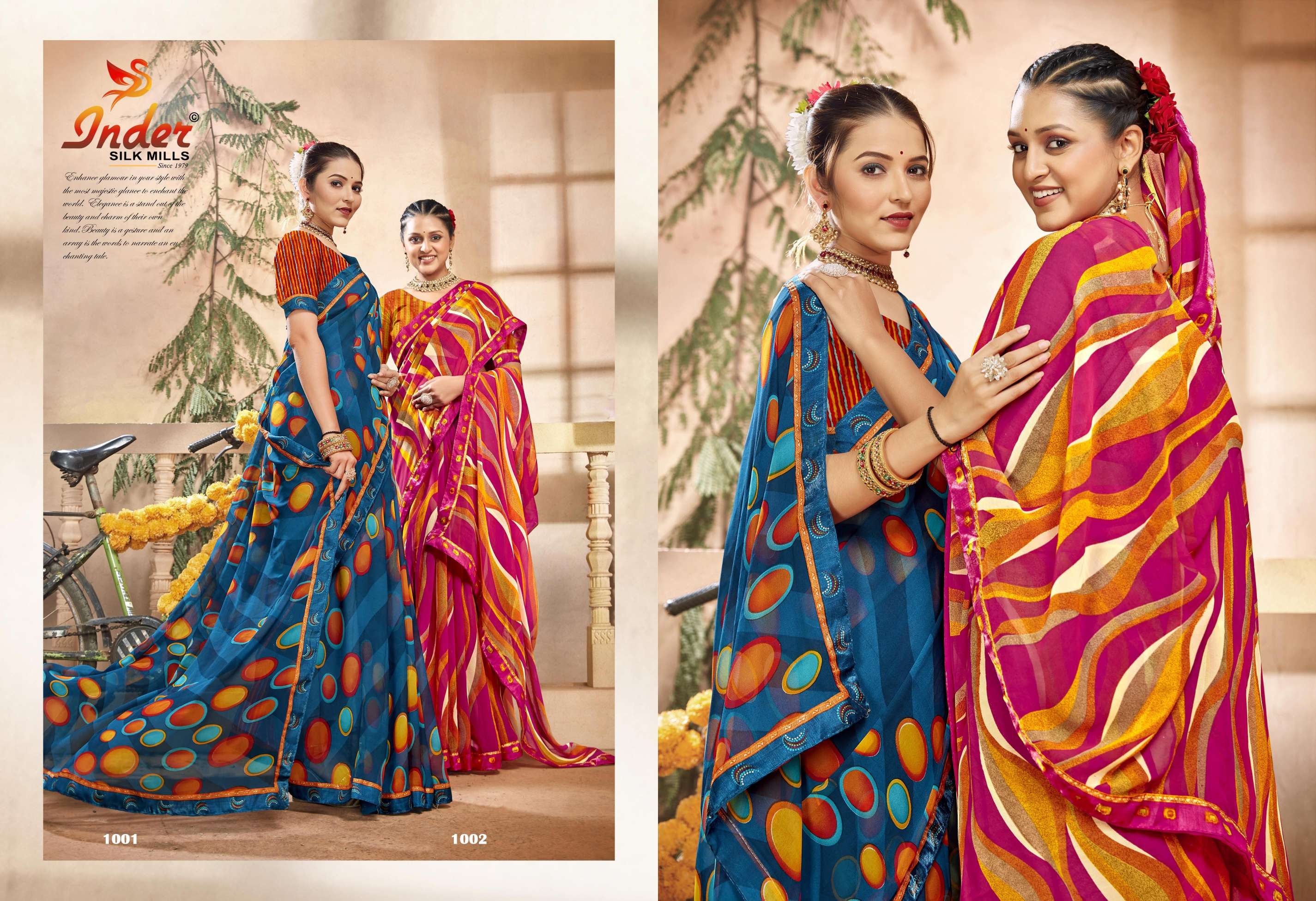 CREATION INDER SILK MILLS Saree Wholesale catalog