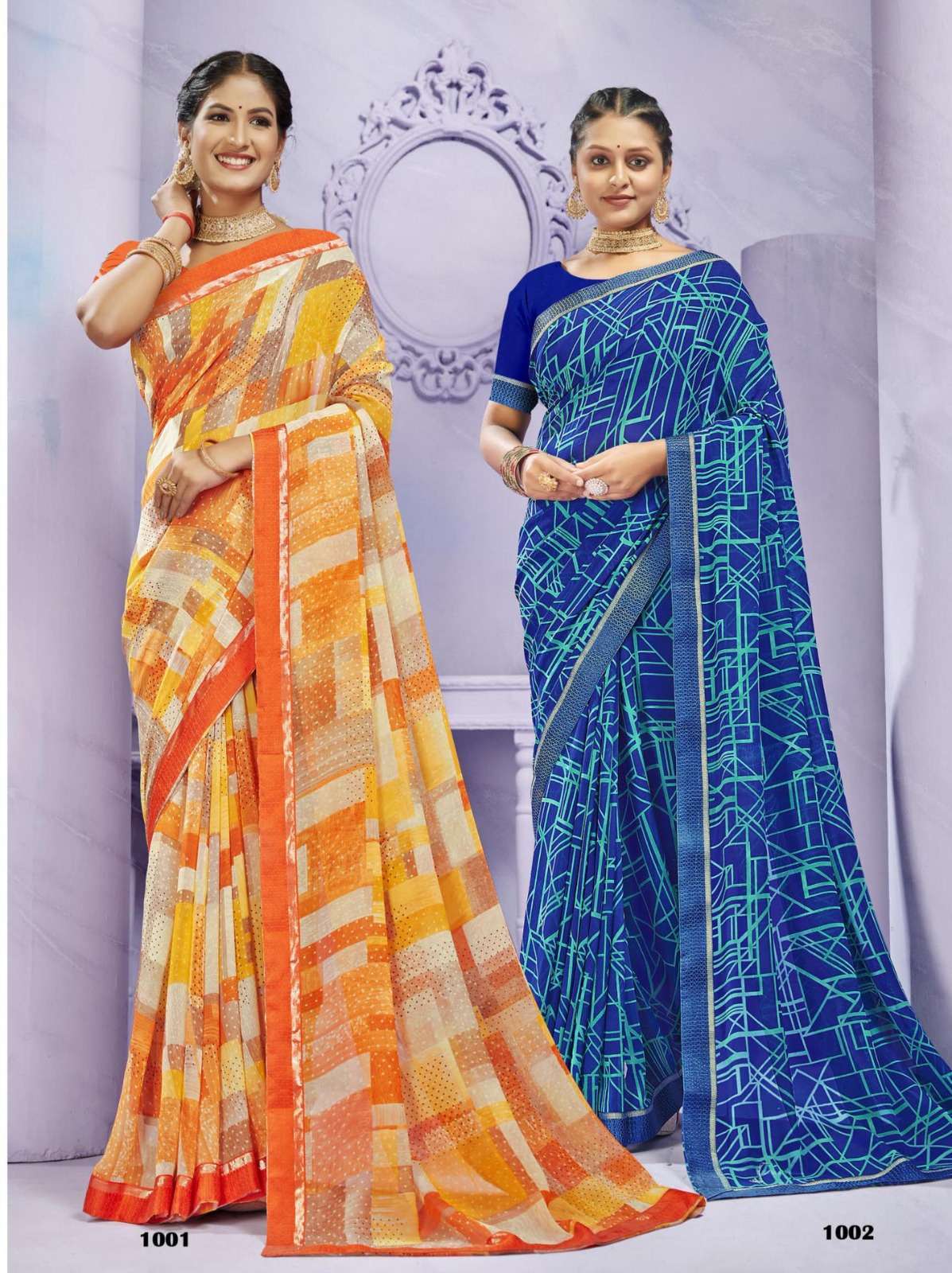 Creation Saree By Inder Silk Printed Sarees Wholesale catalog