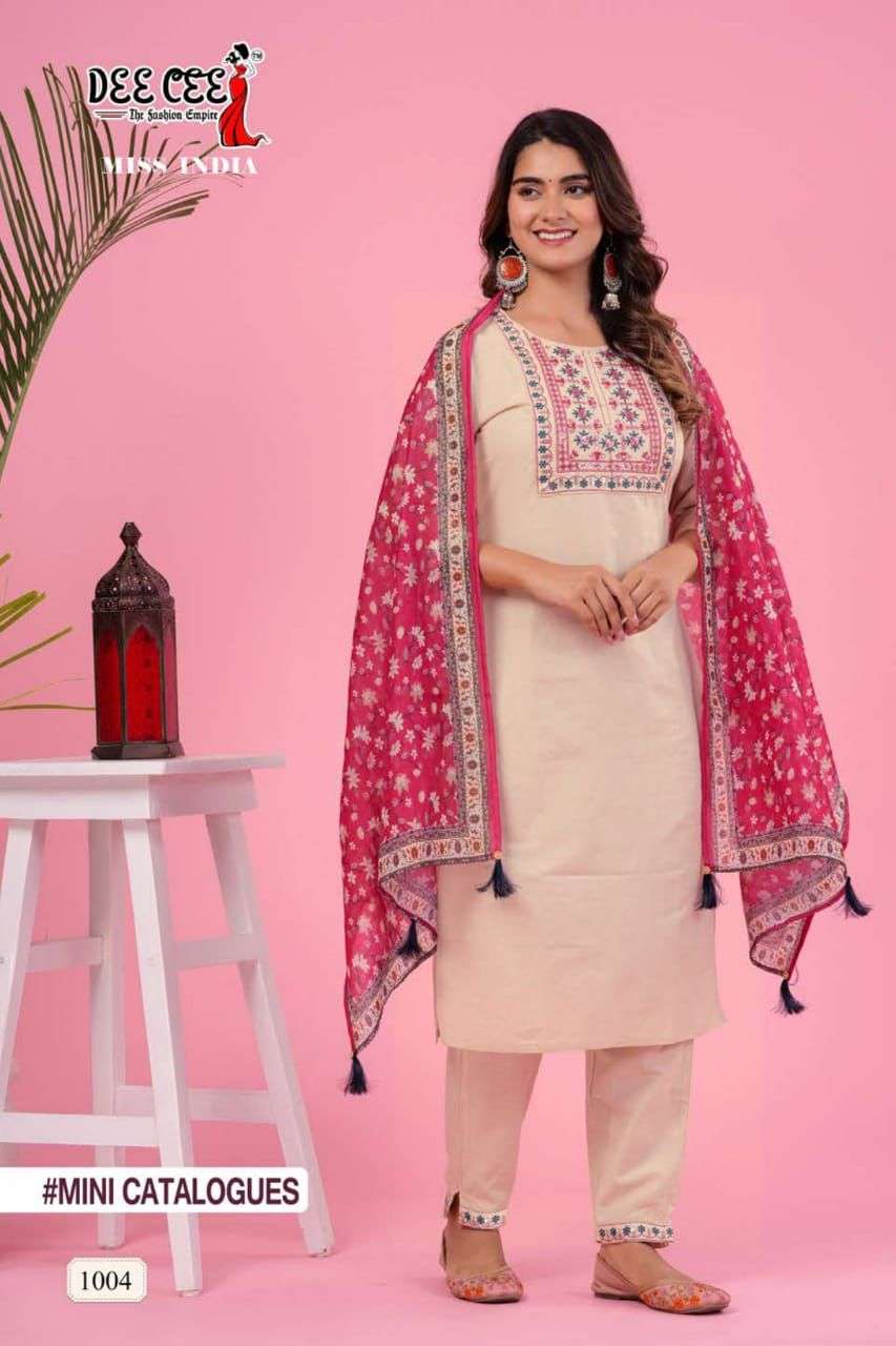 Dee Cee Miss India Kurti Wholesale catalog