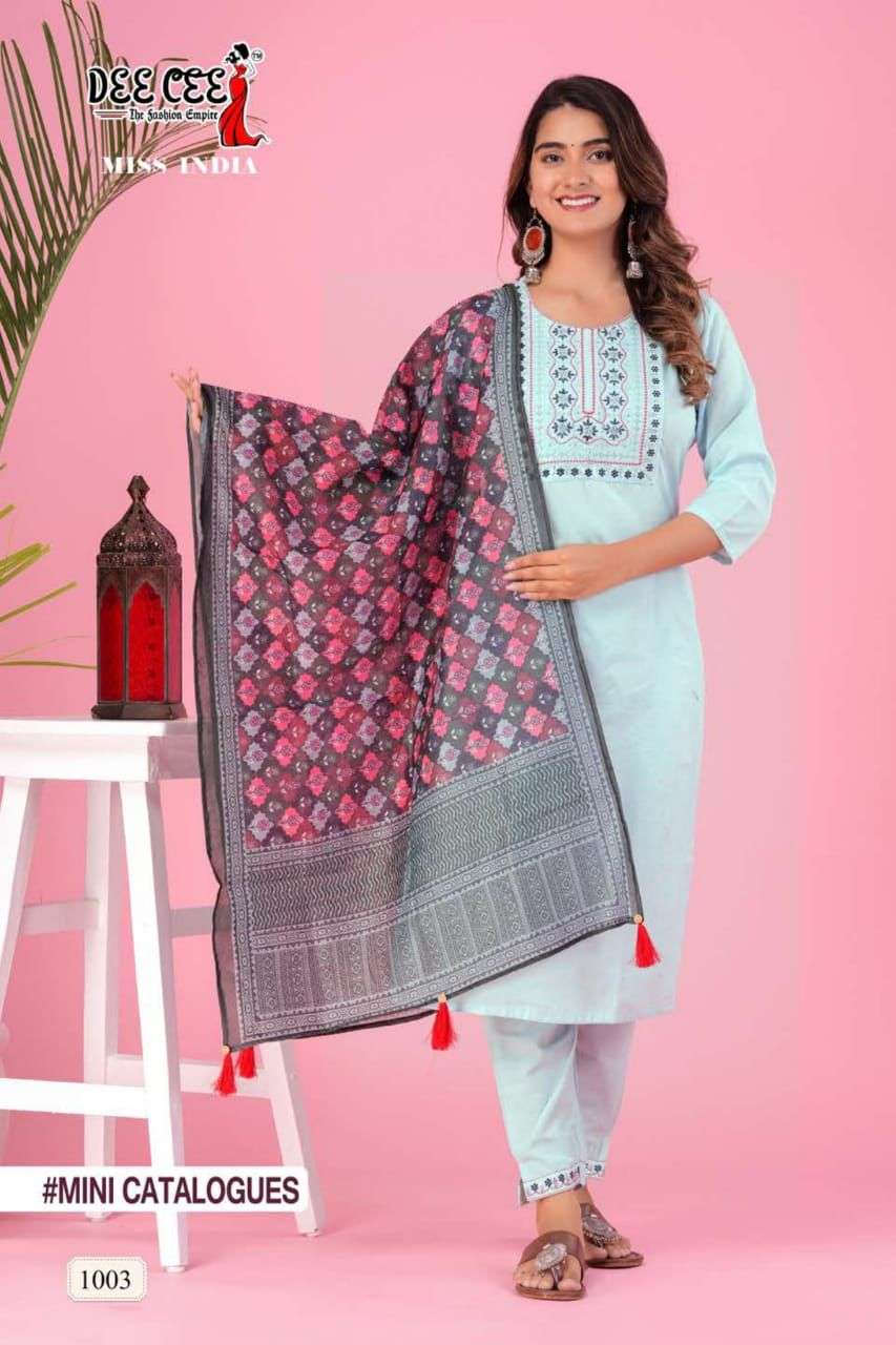 Dee Cee Miss India Kurti Wholesale catalog