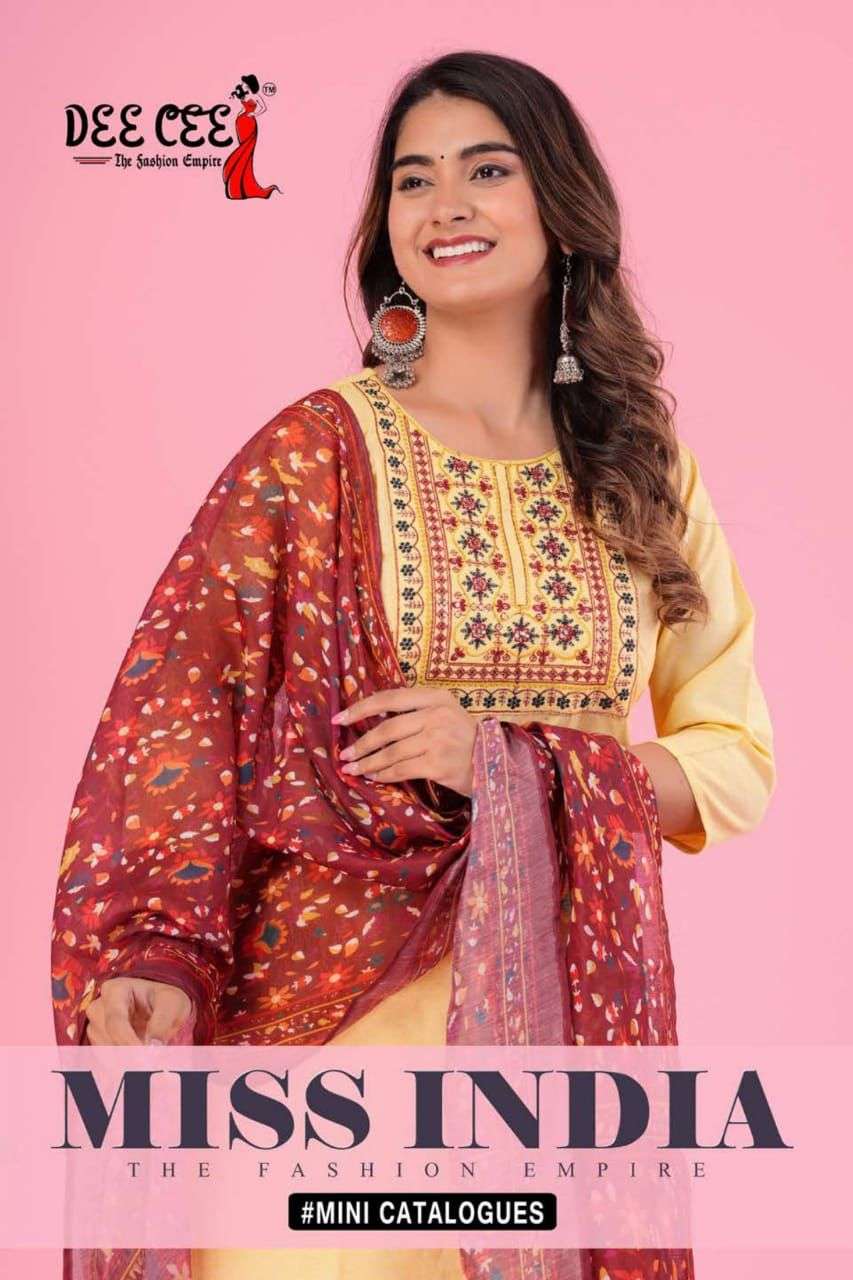 Dee Cee Miss India Kurti Wholesale catalog
