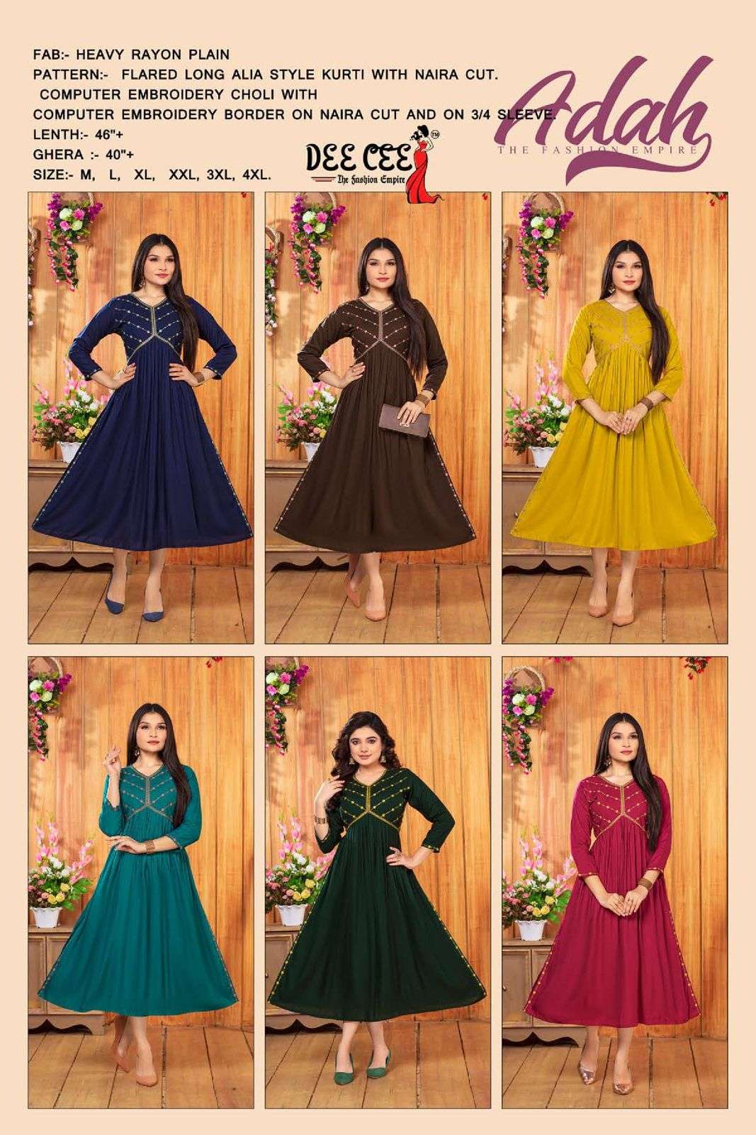 DEECEE ADAHI Kurti Wholesale catalog