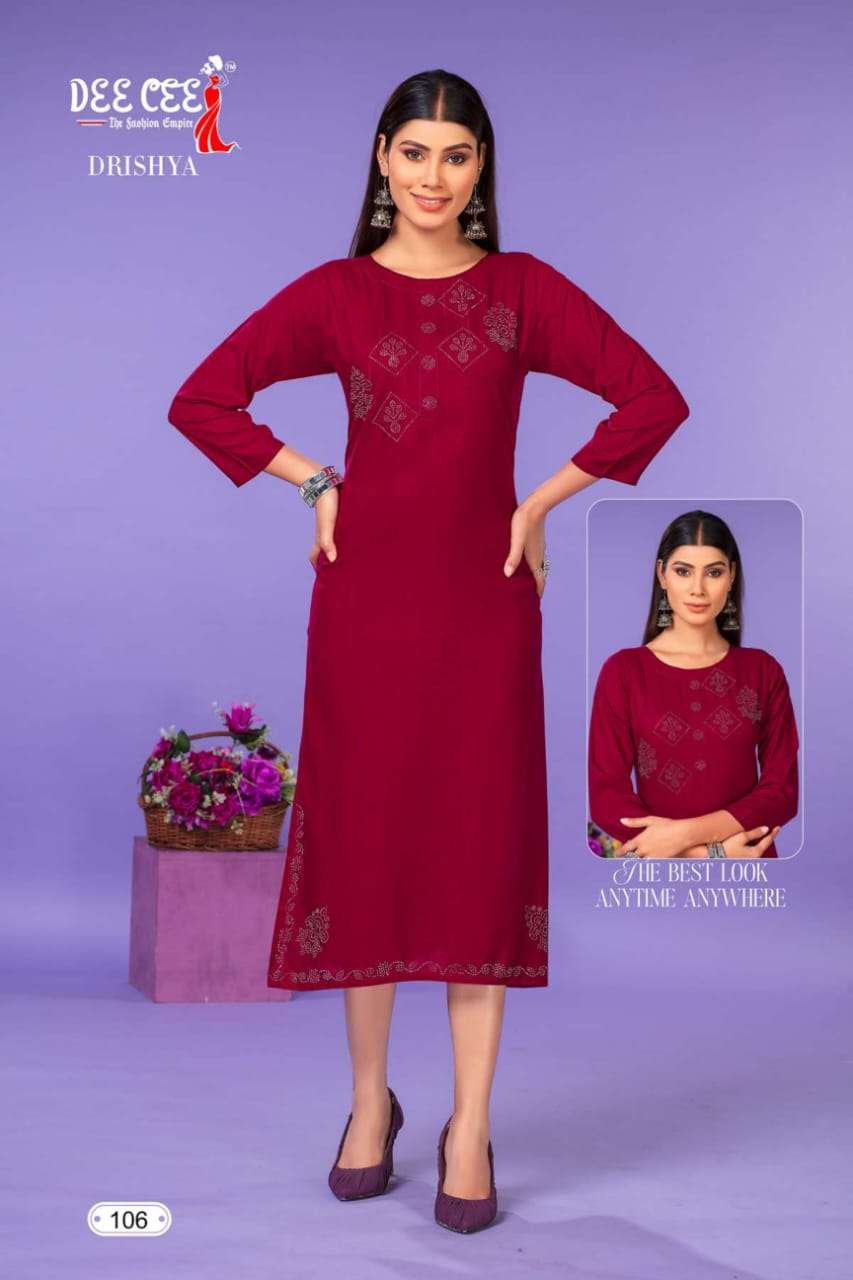 DEECEE DRISHYA Kurti Wholesale catalog