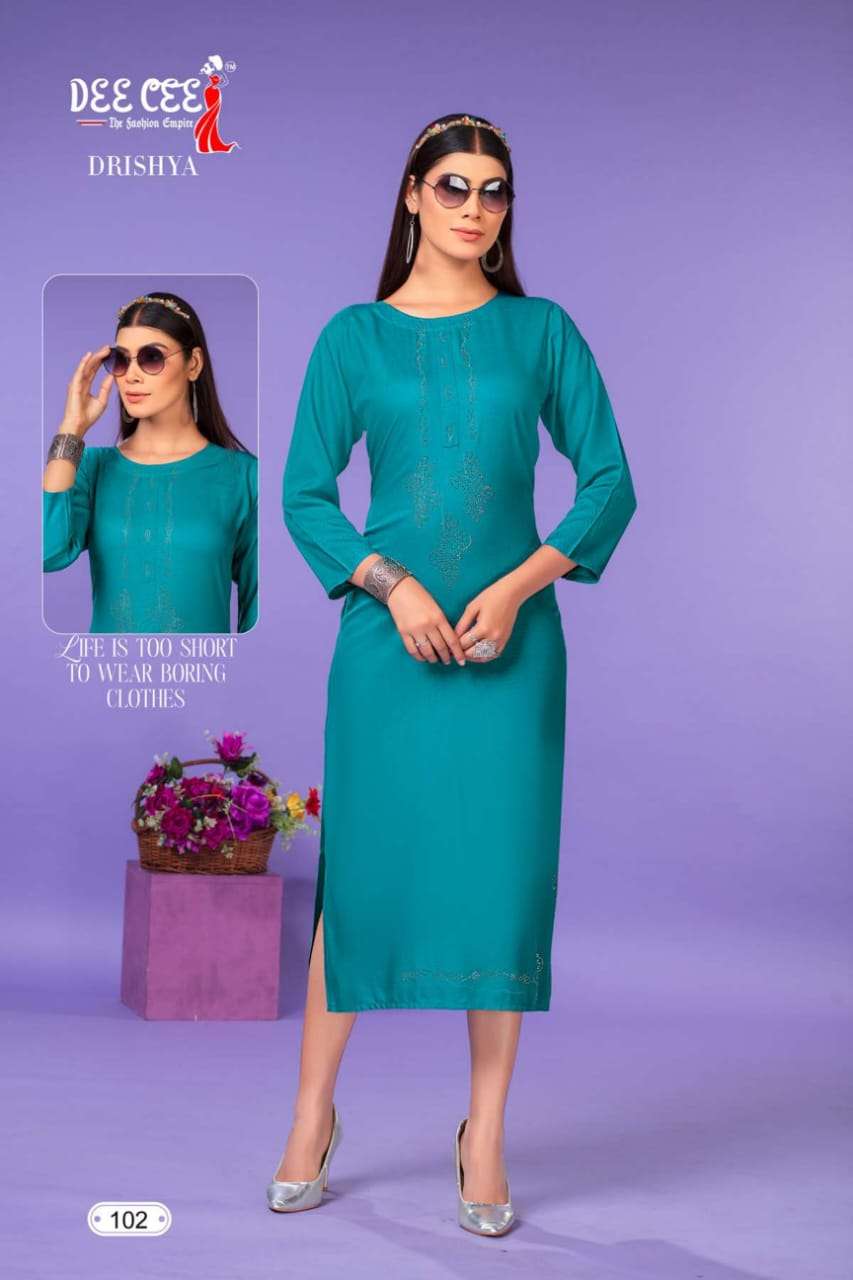DEECEE DRISHYA Kurti Wholesale catalog