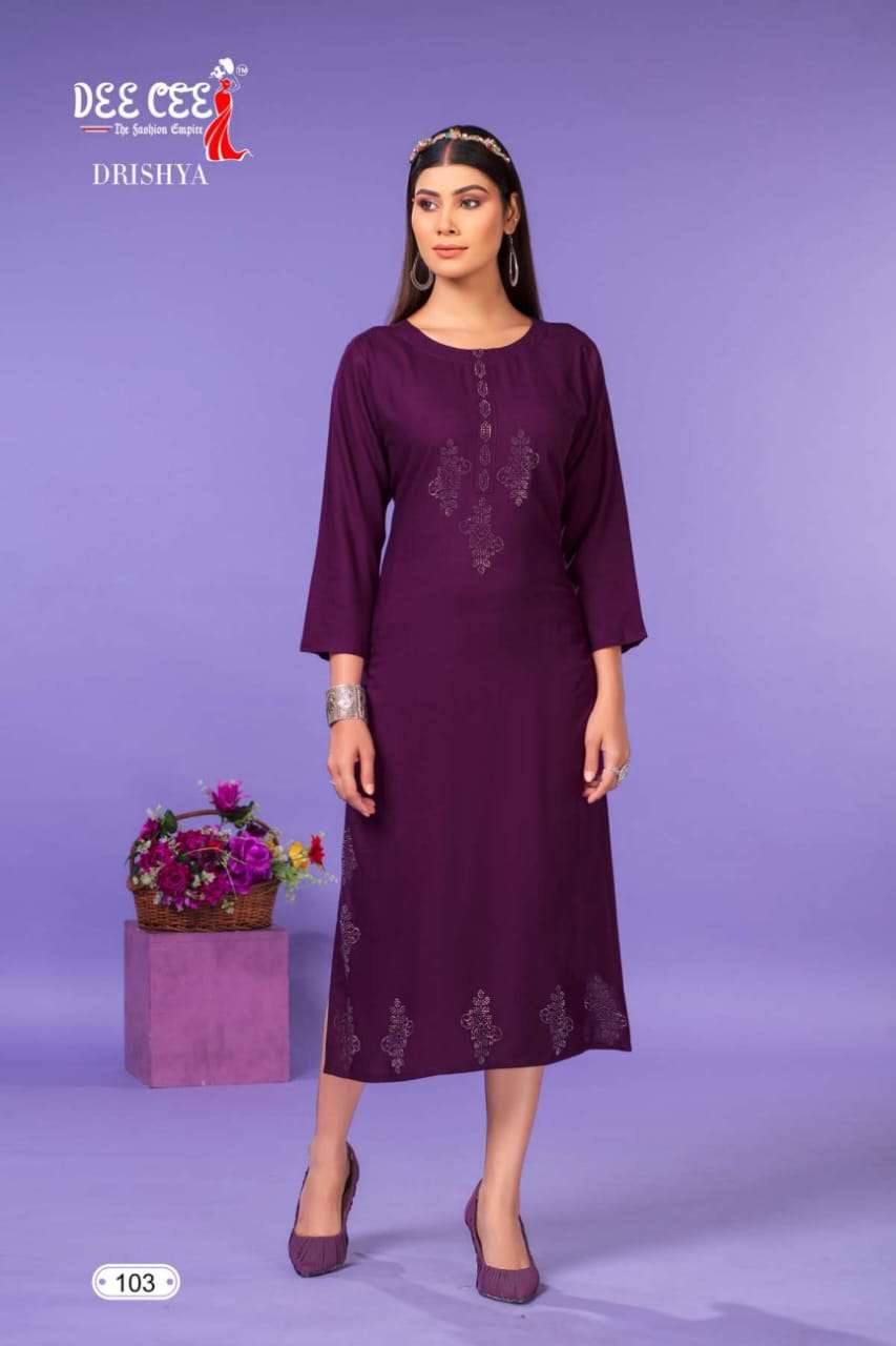 DEECEE DRISHYA Kurti Wholesale catalog