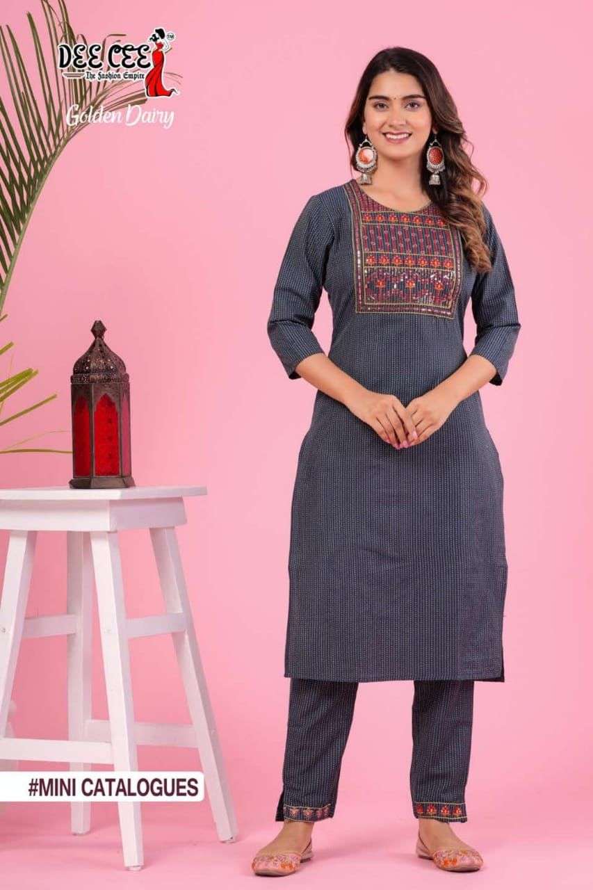 DeeCee Golden Dairy Kurti Wholesale catalog