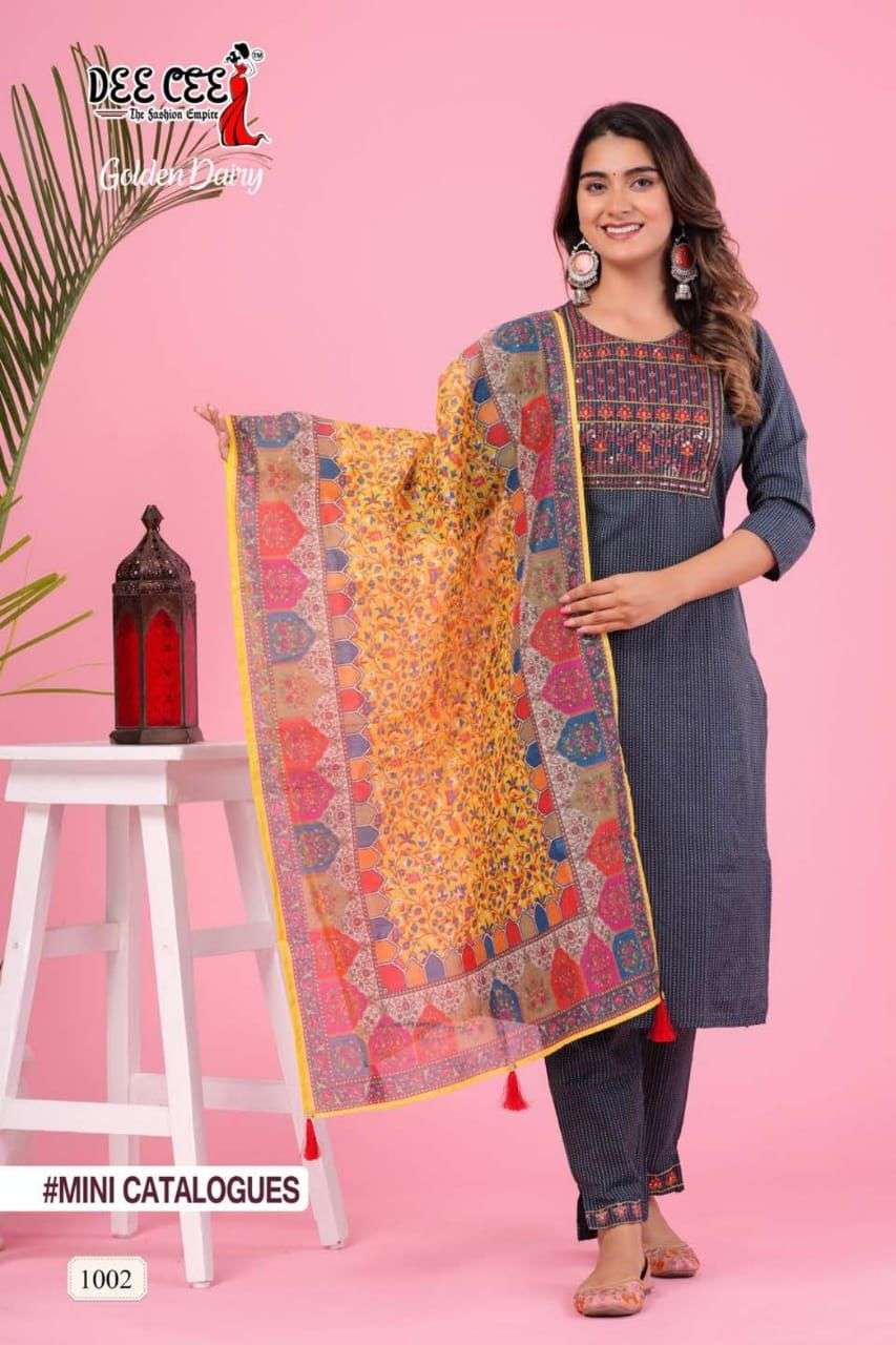 DeeCee Golden Dairy Kurti Wholesale catalog