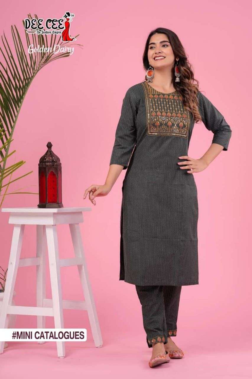 DeeCee Golden Dairy Kurti Wholesale catalog