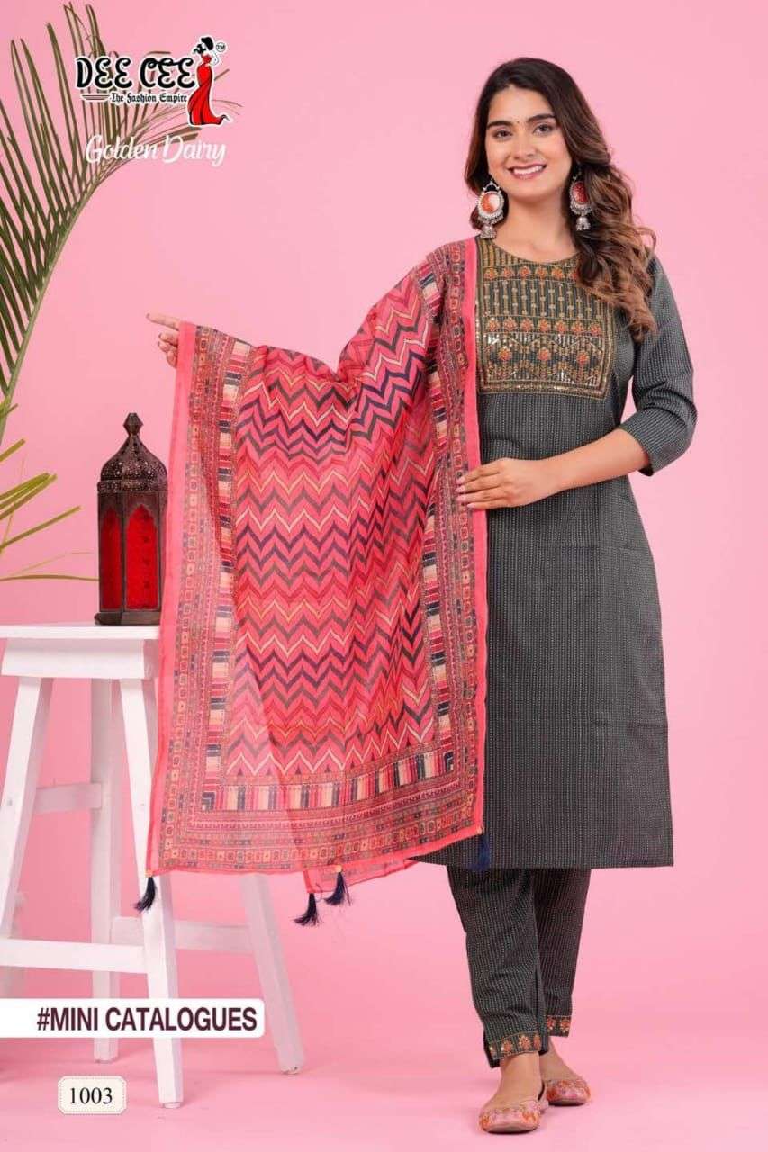 DeeCee Golden Dairy Kurti Wholesale catalog