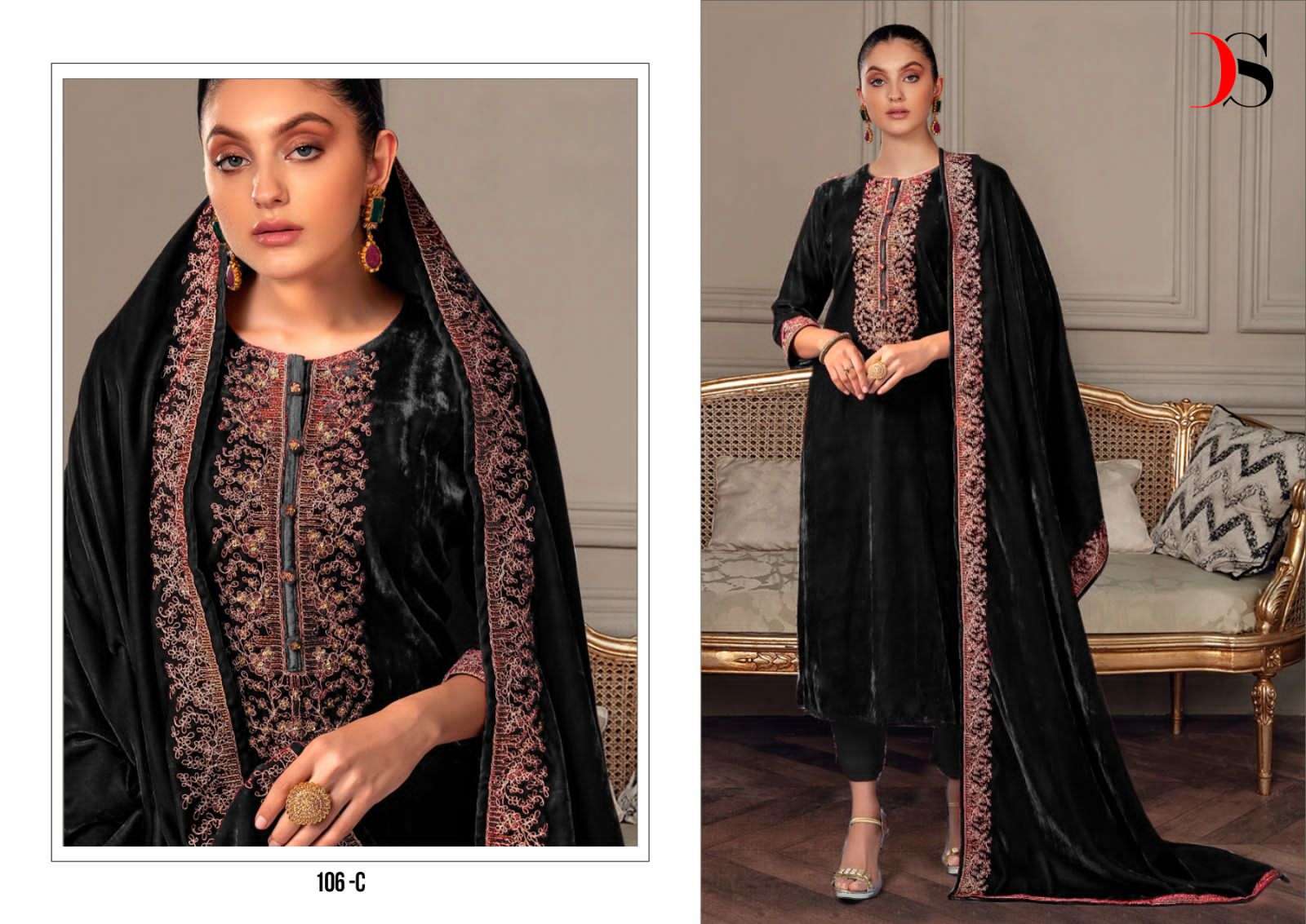DEEPSY SUITS  HIT DEISGN OF VELEVT Salwar Kameez Wholesale catalog