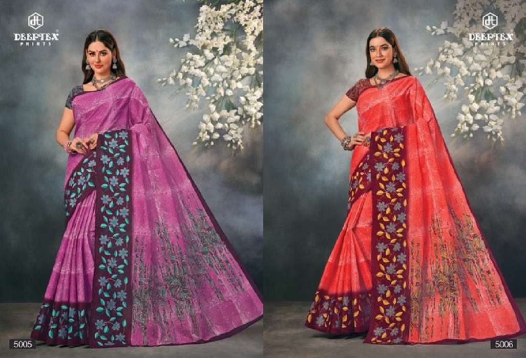Deeptex Mother India Vol-50 – Cotton Saree -Wholesale Catalog