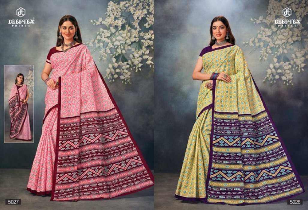 Deeptex Mother India Vol-50 – Cotton Saree -Wholesale Catalog