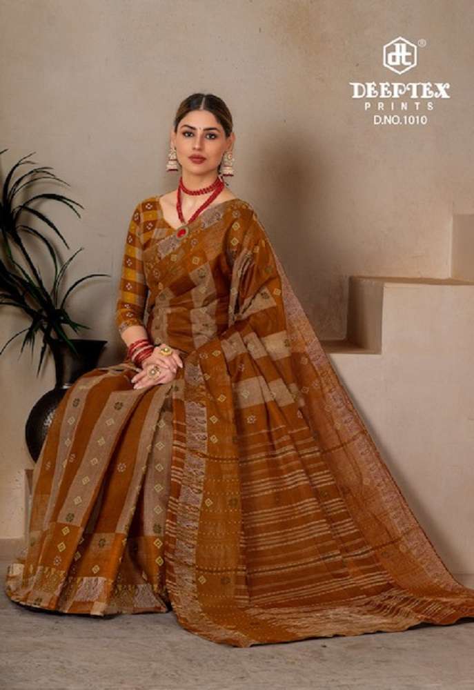 Deeptex Prime Vol-10 -Cotton Saree -Wholesale Catalog