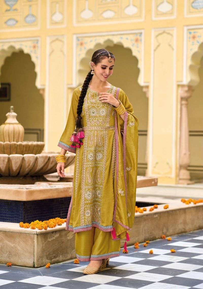 Eba Diva Premium Silk Designer Salwar Kameez Wholesale catalog