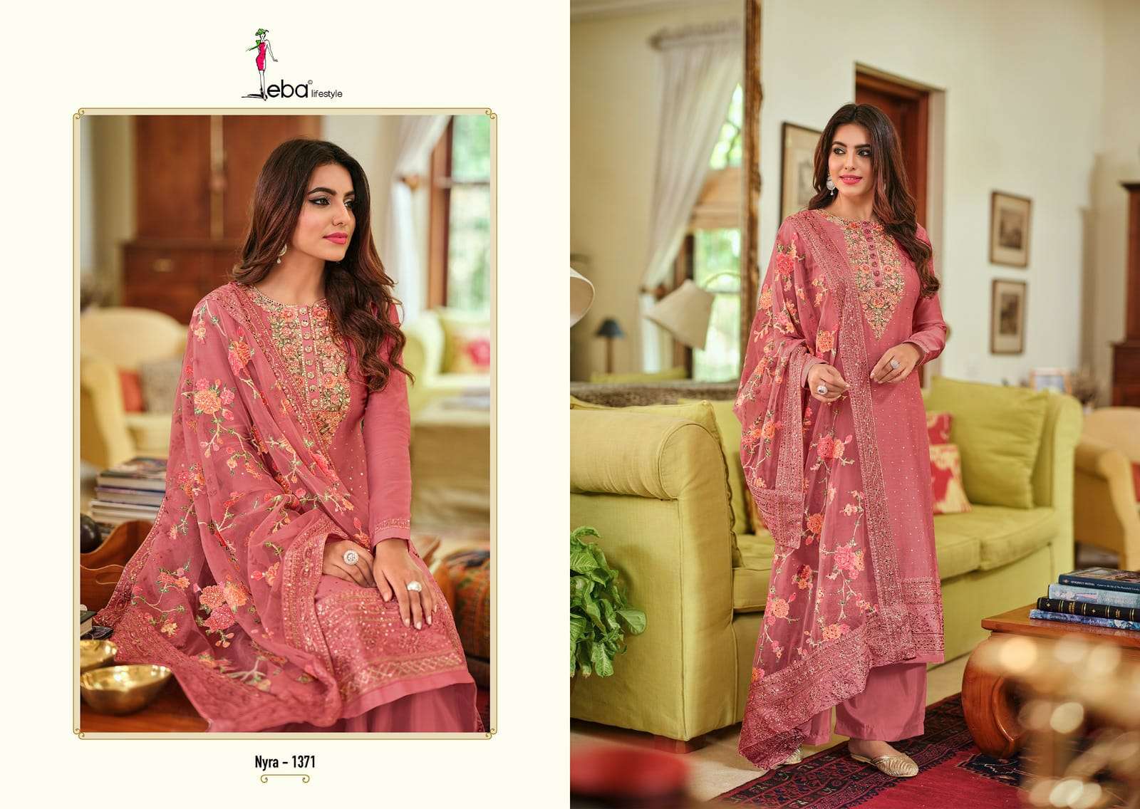 Eba Nyra Vol 3 Silk Embroidery Salwar Kameez Wholesale catalog