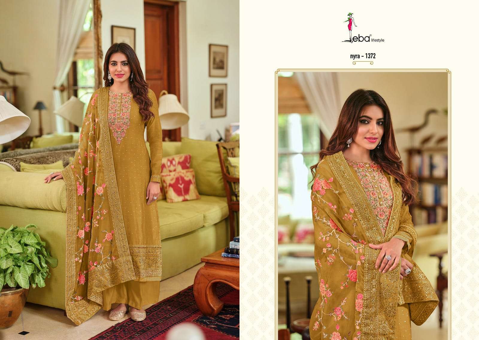 Eba Nyra Vol 3 Silk Embroidery Salwar Kameez Wholesale catalog