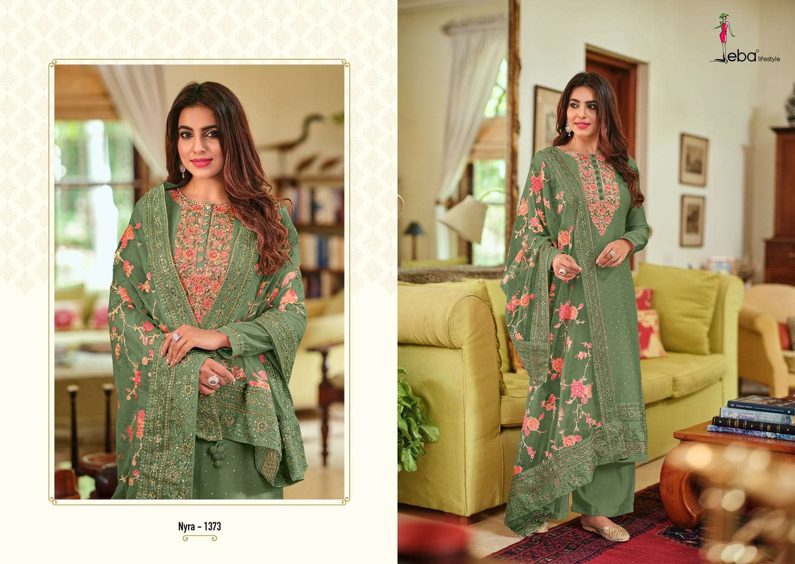 Eba Nyra Vol 3 Silk Embroidery Salwar Kameez Wholesale catalog
