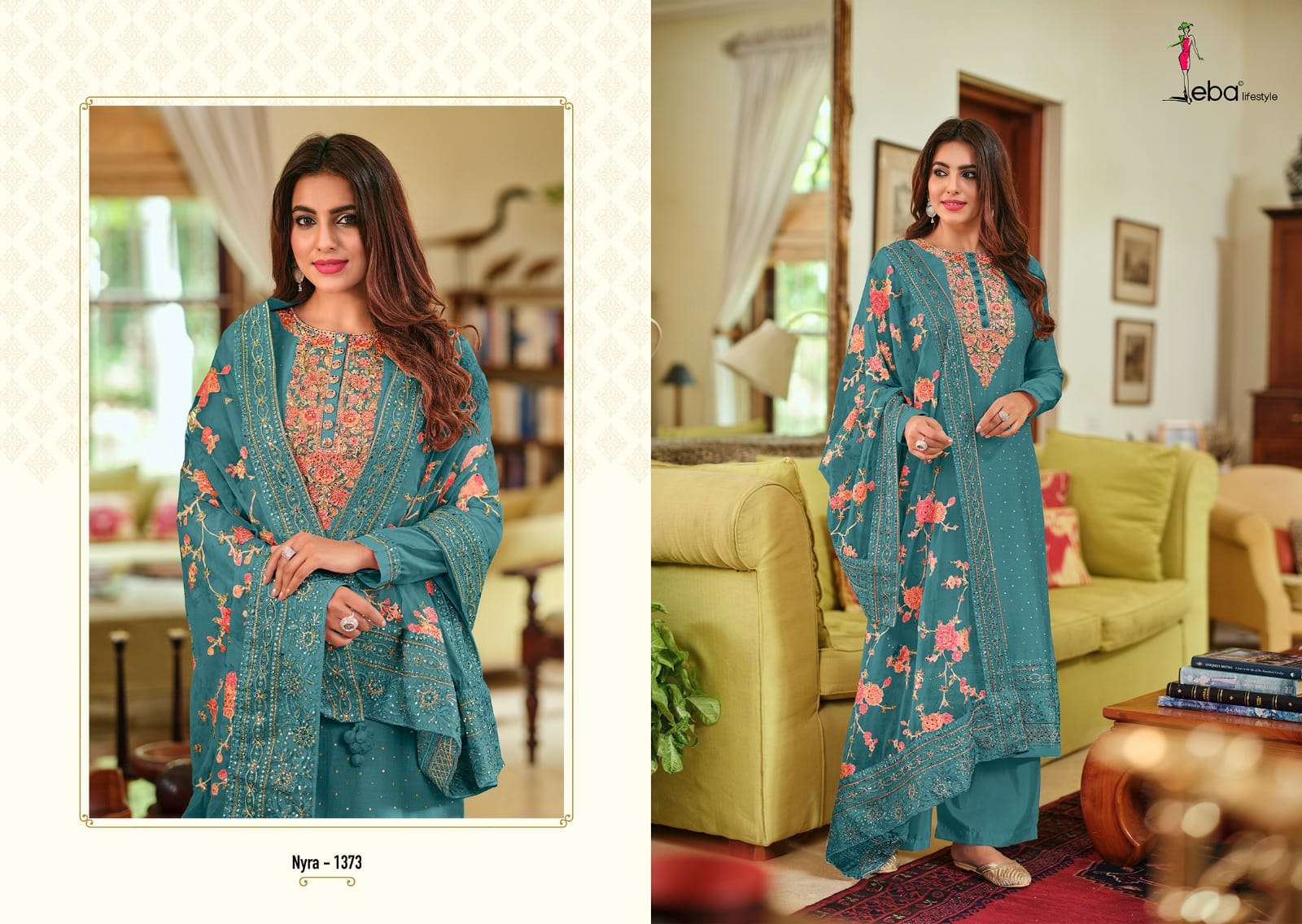 Eba Nyra Vol 3 Silk Embroidery Salwar Kameez Wholesale catalog