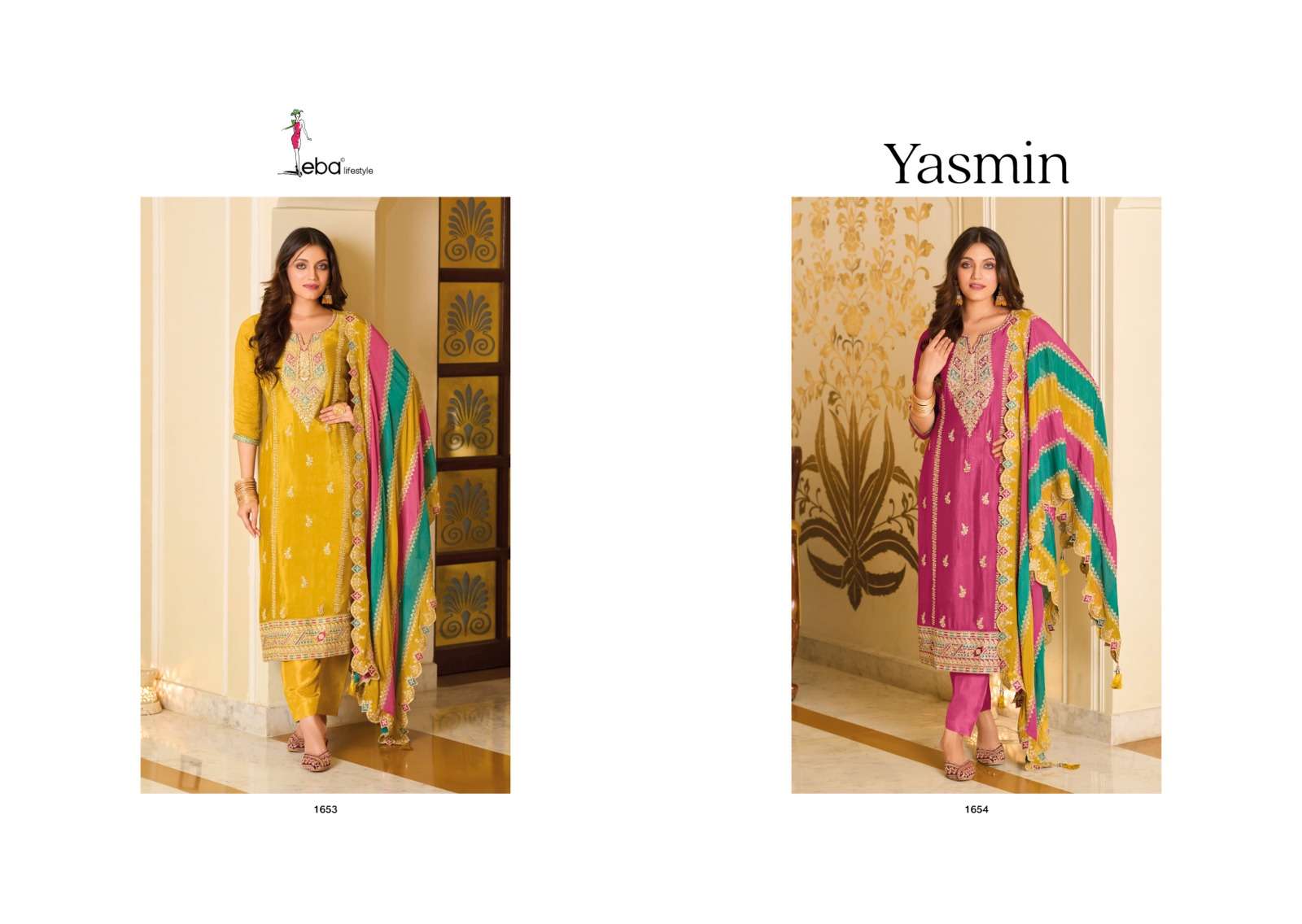 Eba Yasmin Premium Silk Embroidered Salwar Suit Wholesale catalog