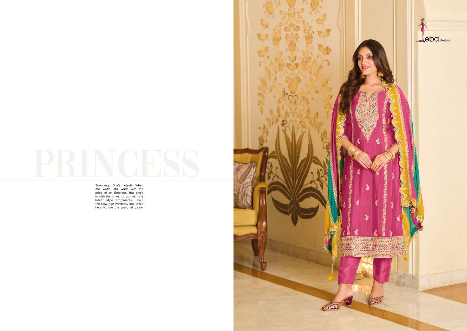 Eba Yasmin Premium Silk Embroidered Salwar Suit Wholesale catalog