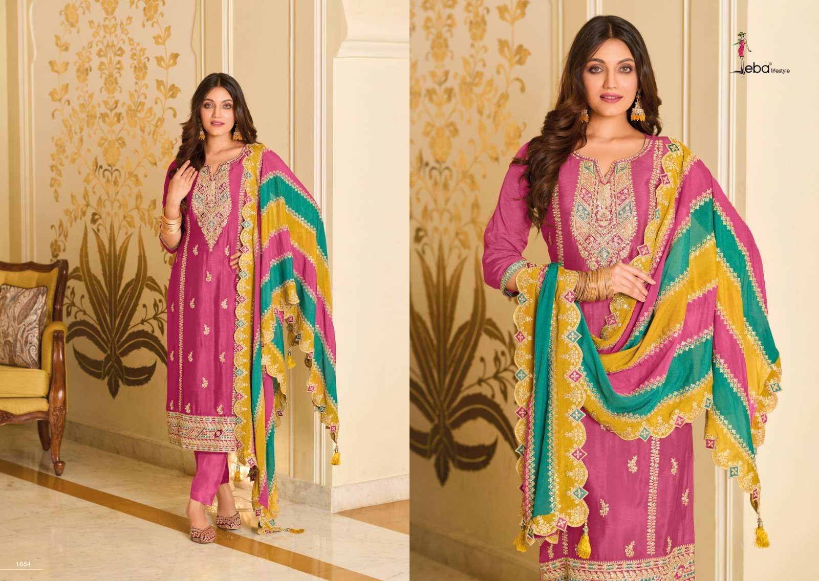 Eba Yasmin Premium Silk Embroidered Salwar Suit Wholesale catalog