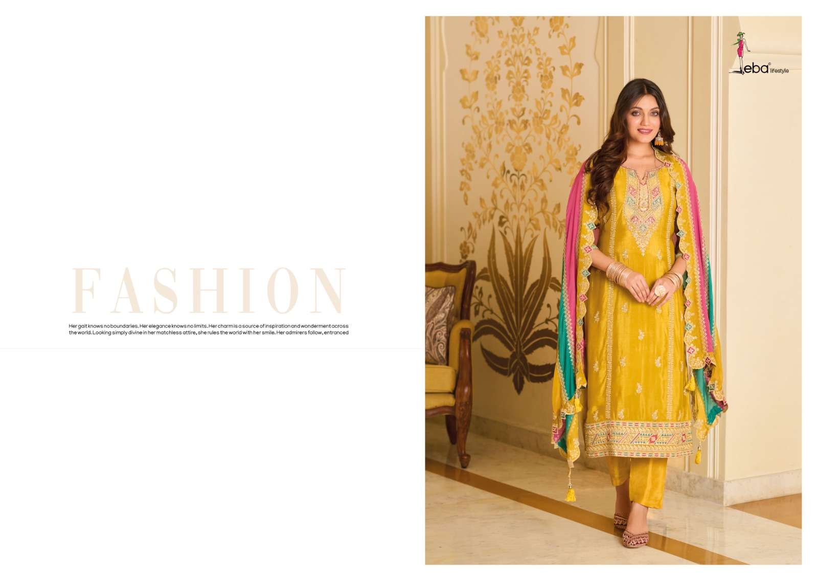 Eba Yasmin Premium Silk Embroidered Salwar Suit Wholesale catalog