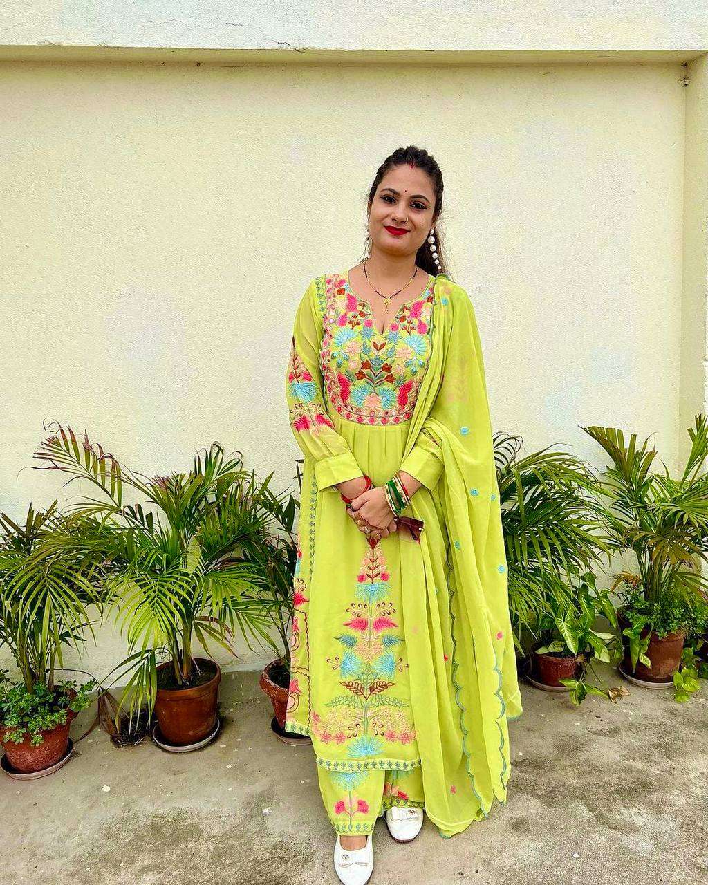 Fab 3067 Faux Georgette Kurti Wholesale catalog