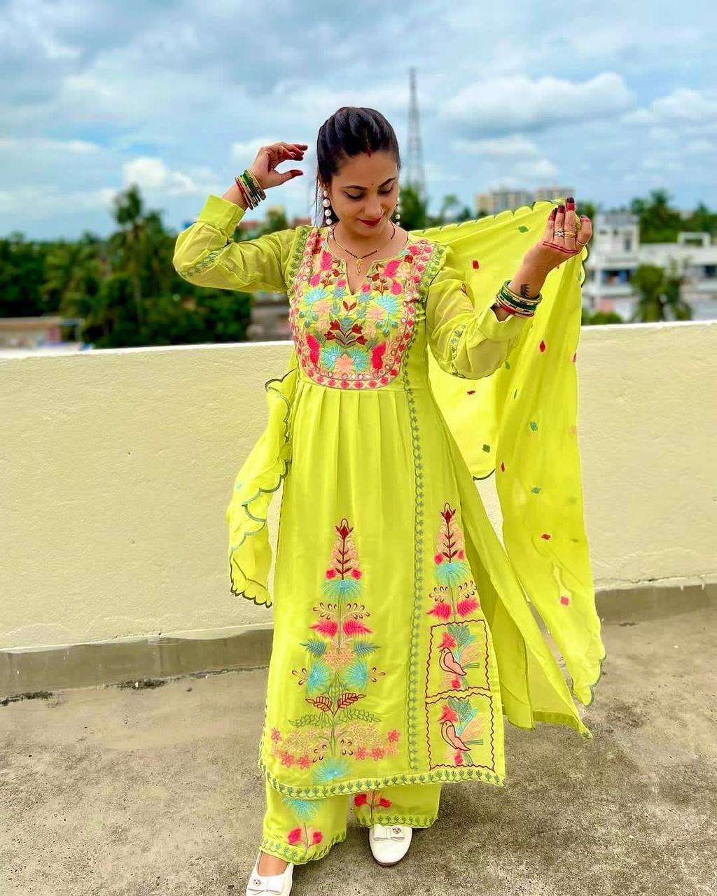 Fab 3067 Faux Georgette Kurti Wholesale catalog