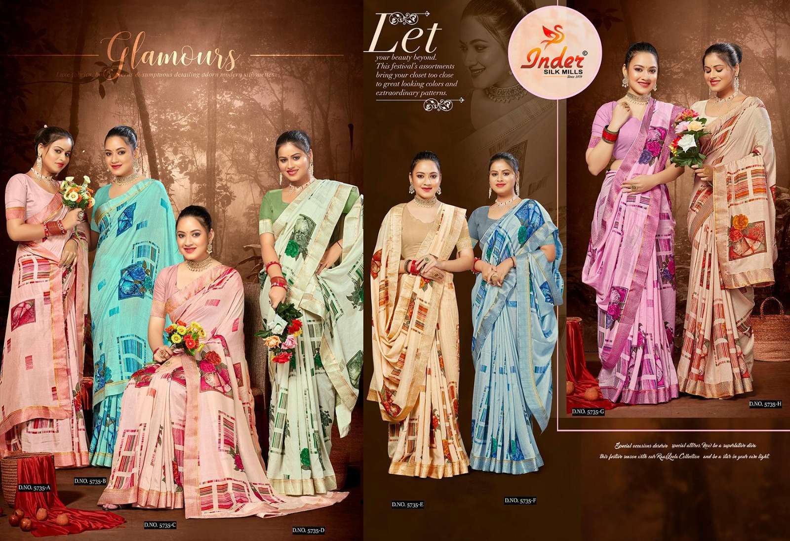 FANTOM SAREE CATALOG BY INDER SILK CASUAL WEAR SAREE Wholesale catalog