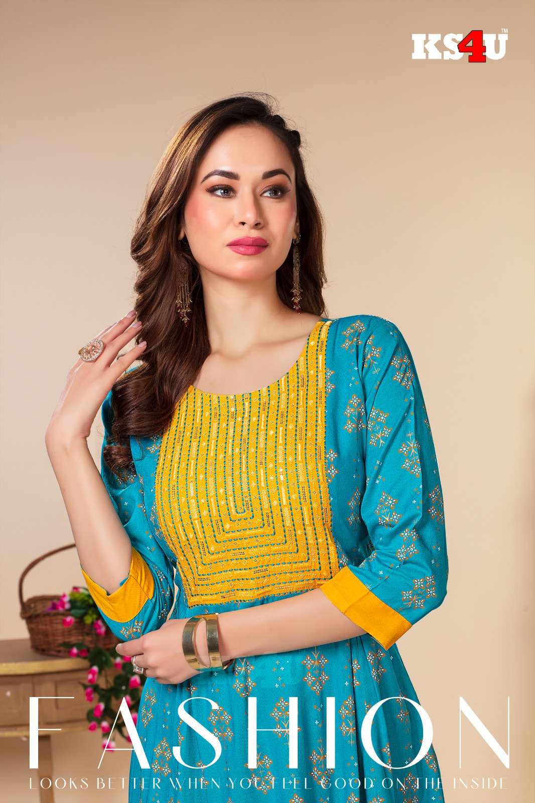 FARKI GHERA TOP LIVA RIYON FABRIC  Kurti Wholesale catalog