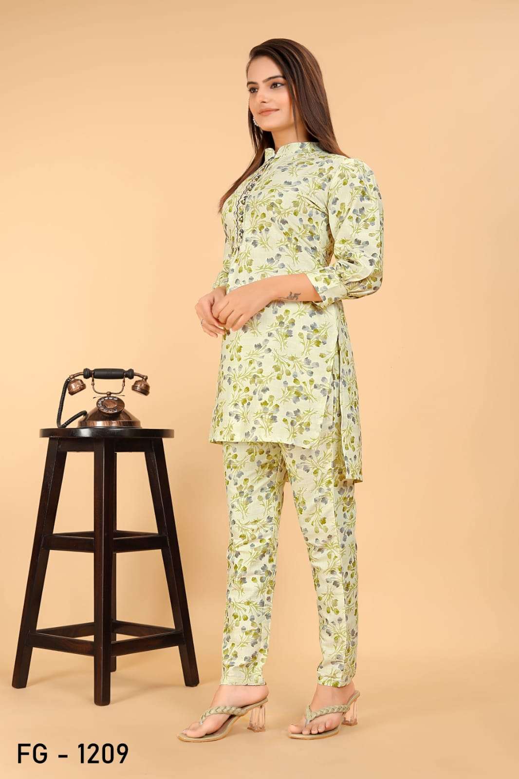 Fg Co Ord Set Pure Cotton Kurti Wholesale catalog