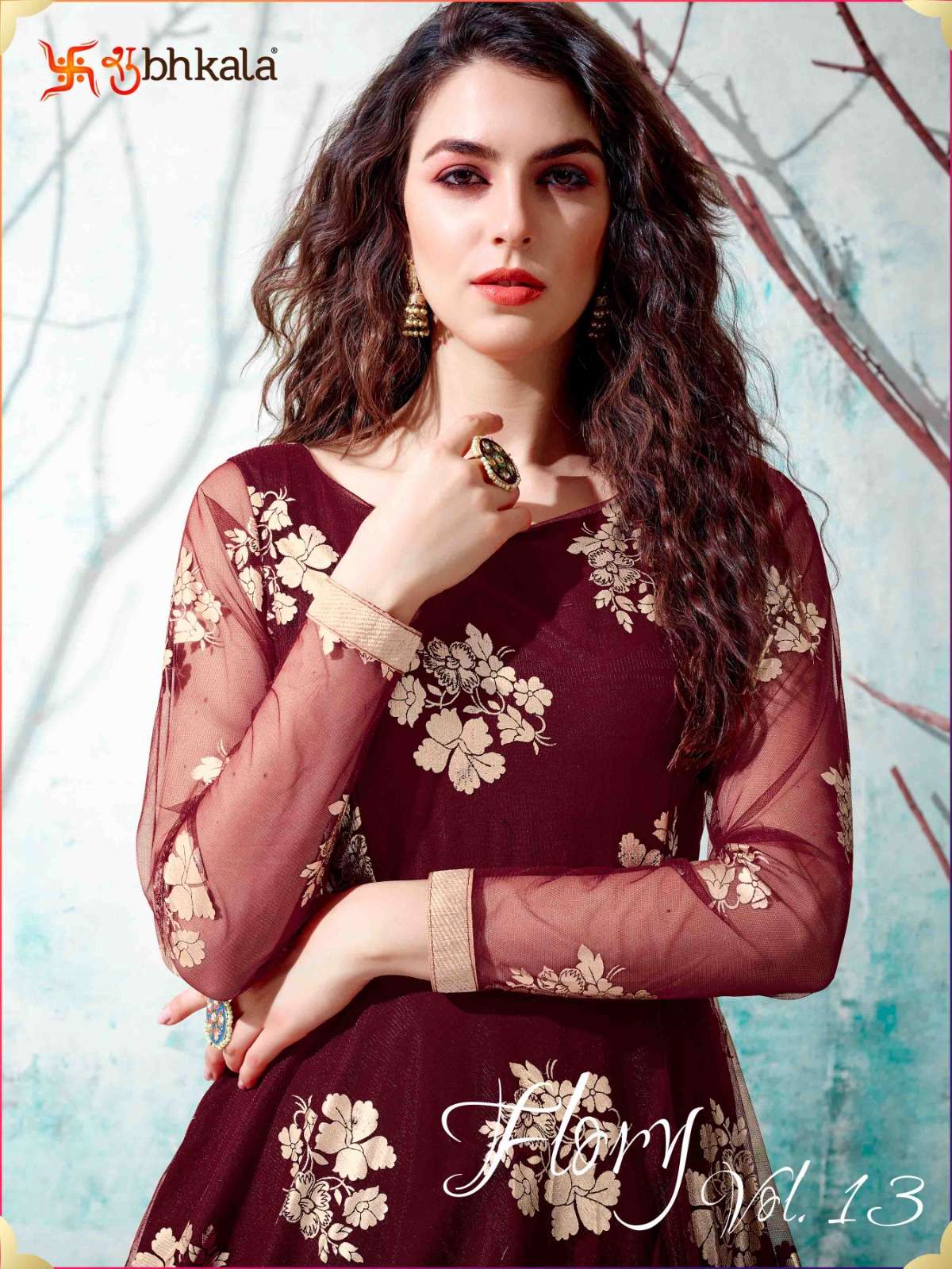 FLORY VOL. 13 DESIGNER EXCLUSIVE LONG ANARKALI GOWN Kurti Wholesale catalog