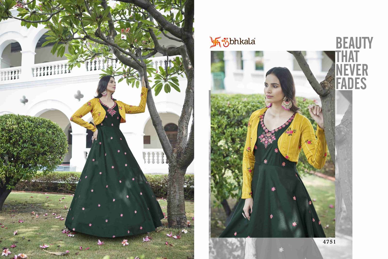 FLORY VOL. 21 Sequince Embroidered Work Anarkali Gown Kurti Wholesale catalog