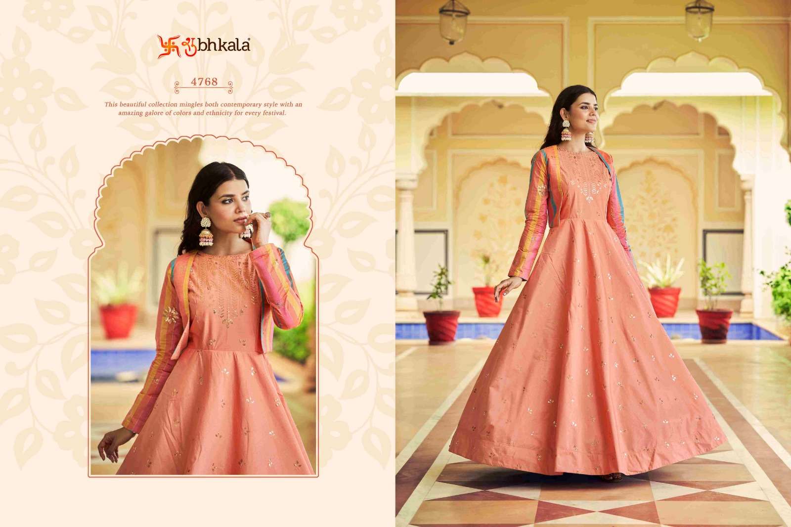 FLORY VOL. 22 Sequince Embroidered Work Anarkali Gown Kurti Wholesale catalog