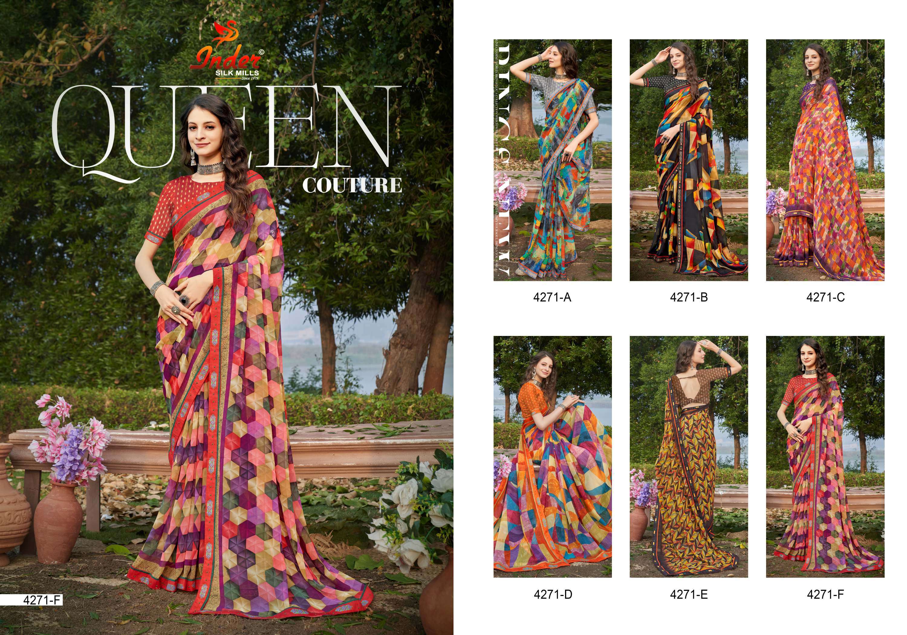 FREE STYLE INDER SILK MILLS Saree Wholesale catalog