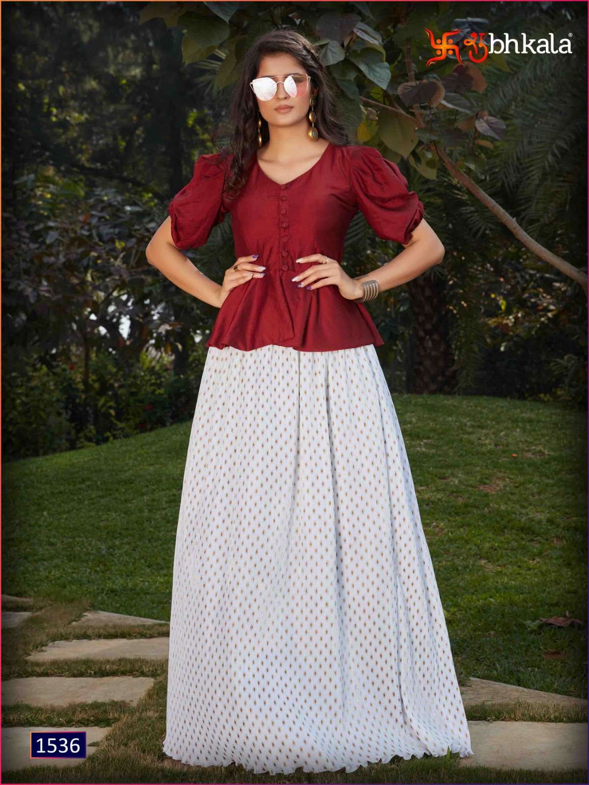 FRILL & FLARE VOL. 2 DESIGNER CROPTOP Kurti Wholesale catalog