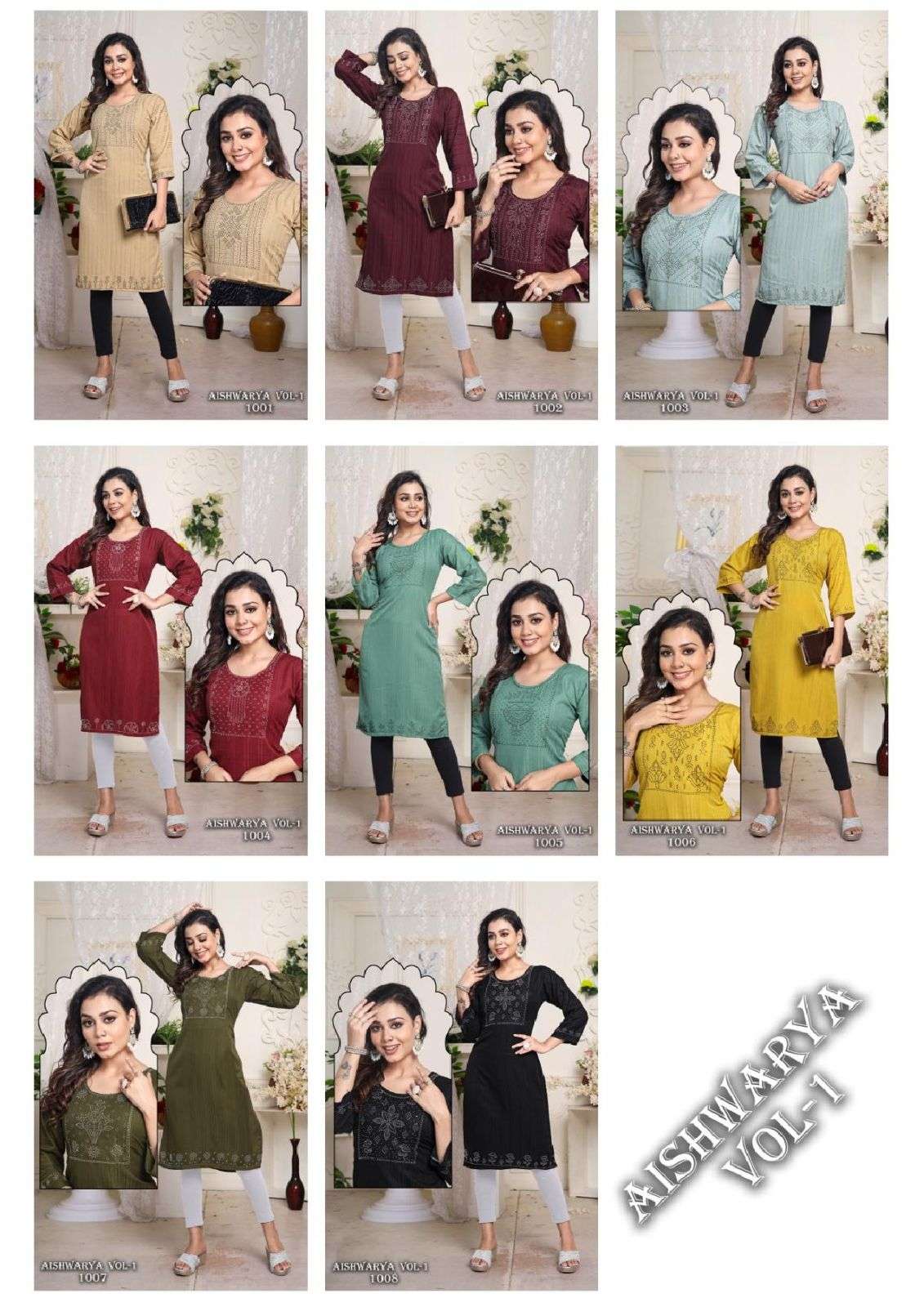 FT AISHWARYA VOL-1 Kurti Wholesale catalog