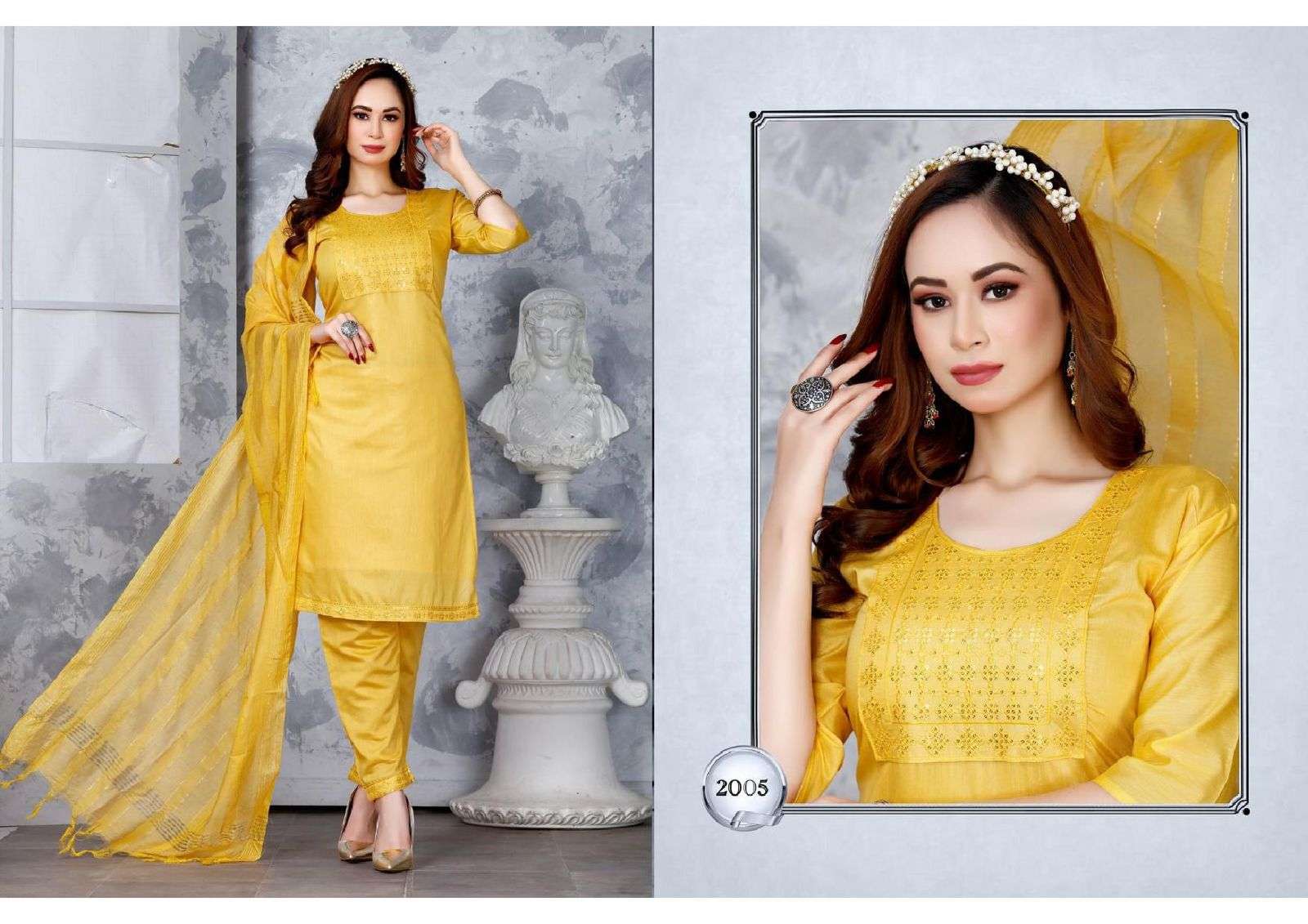 Ft Bachelor Vol 1 Kurti Top With Bottom Dupatta Wholesale catalog