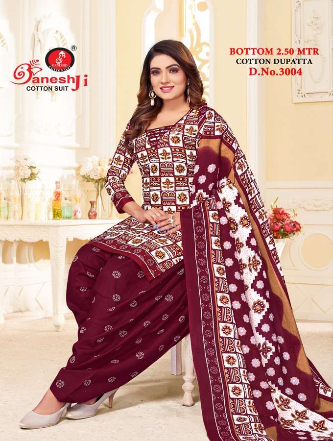 Ganeshji Panchi Patiyala Vol-3 – Dress Material - Wholesale Catalog