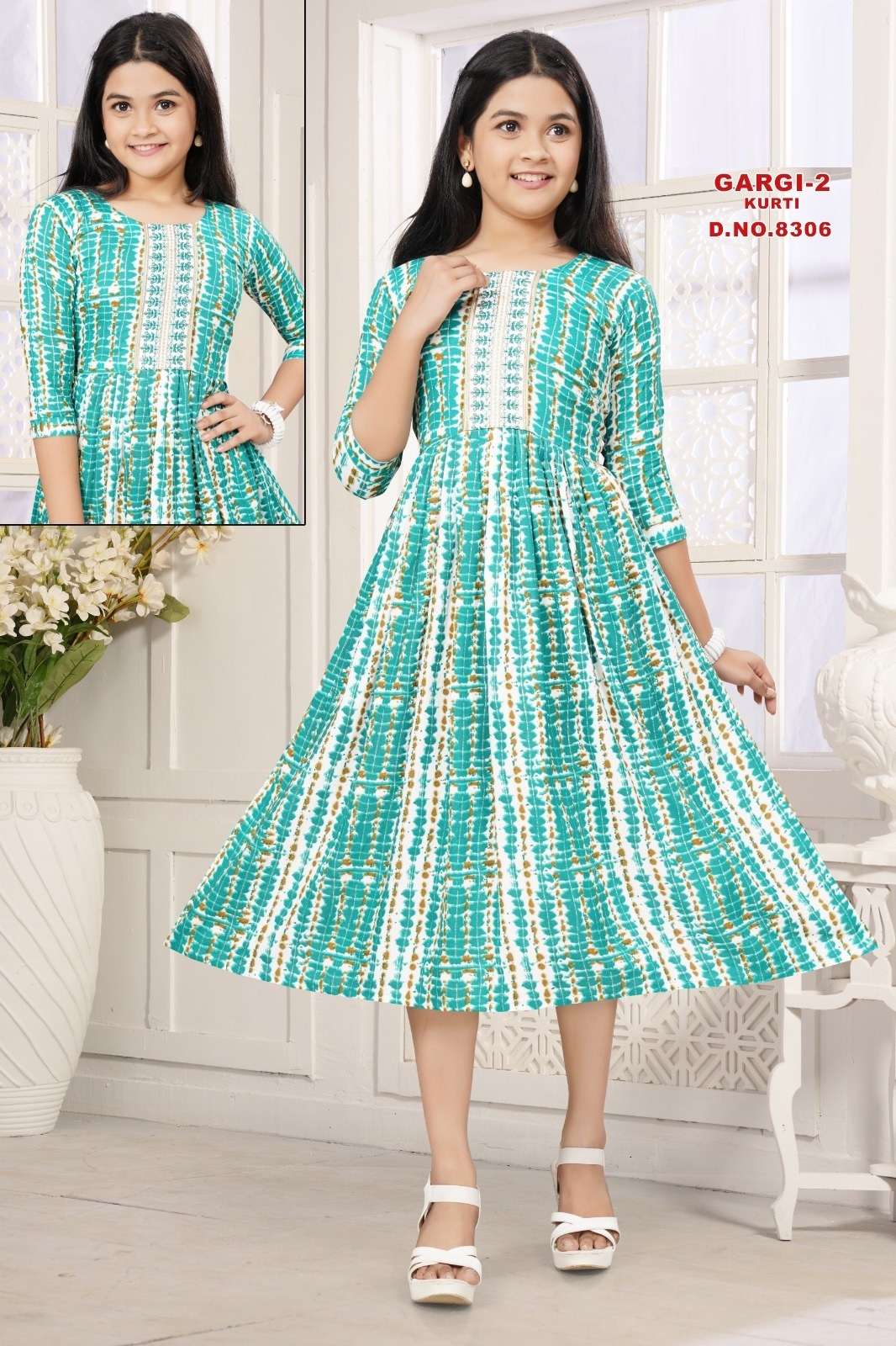 Gargi 2 Rayon Printed Kids Wear Kurti Wholesale catalog
